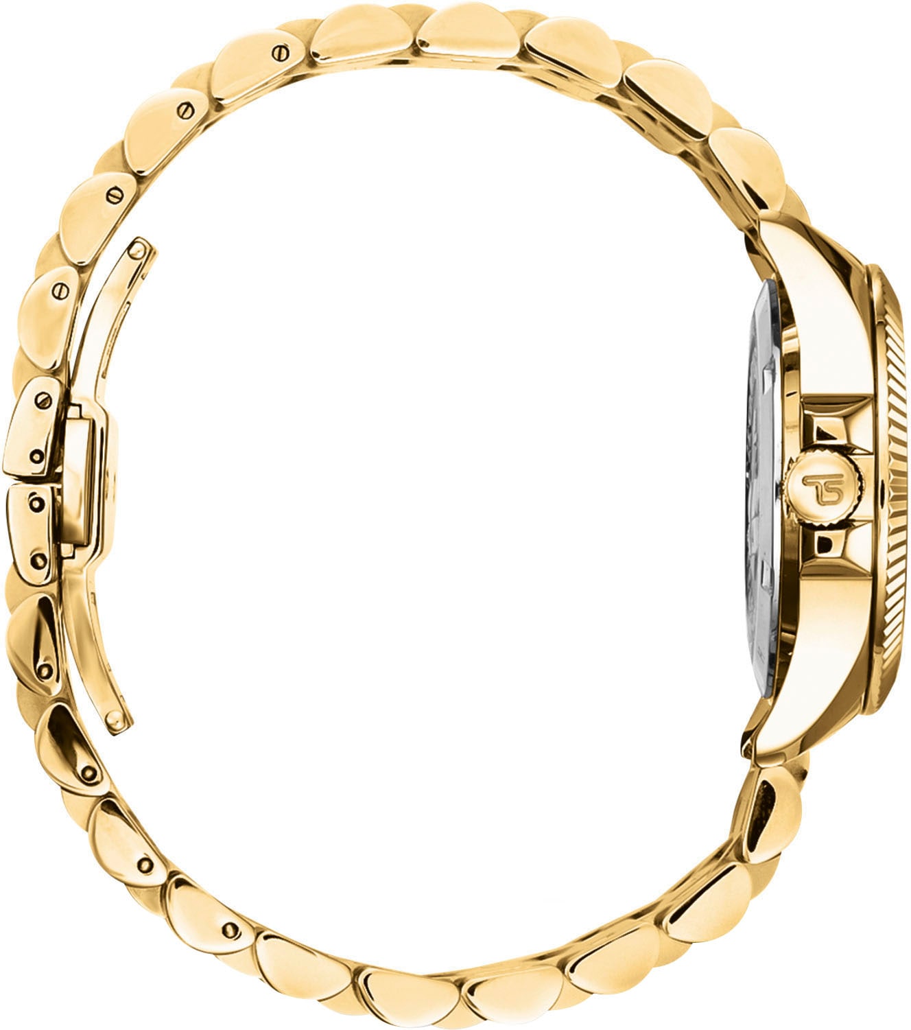 THOMAS SABO Quarzuhr »DIVINE JEWELERY STONE«, Armbanduhr, Damenuhr, Edelstahlarmband, analog, Zirkonia (synth.)