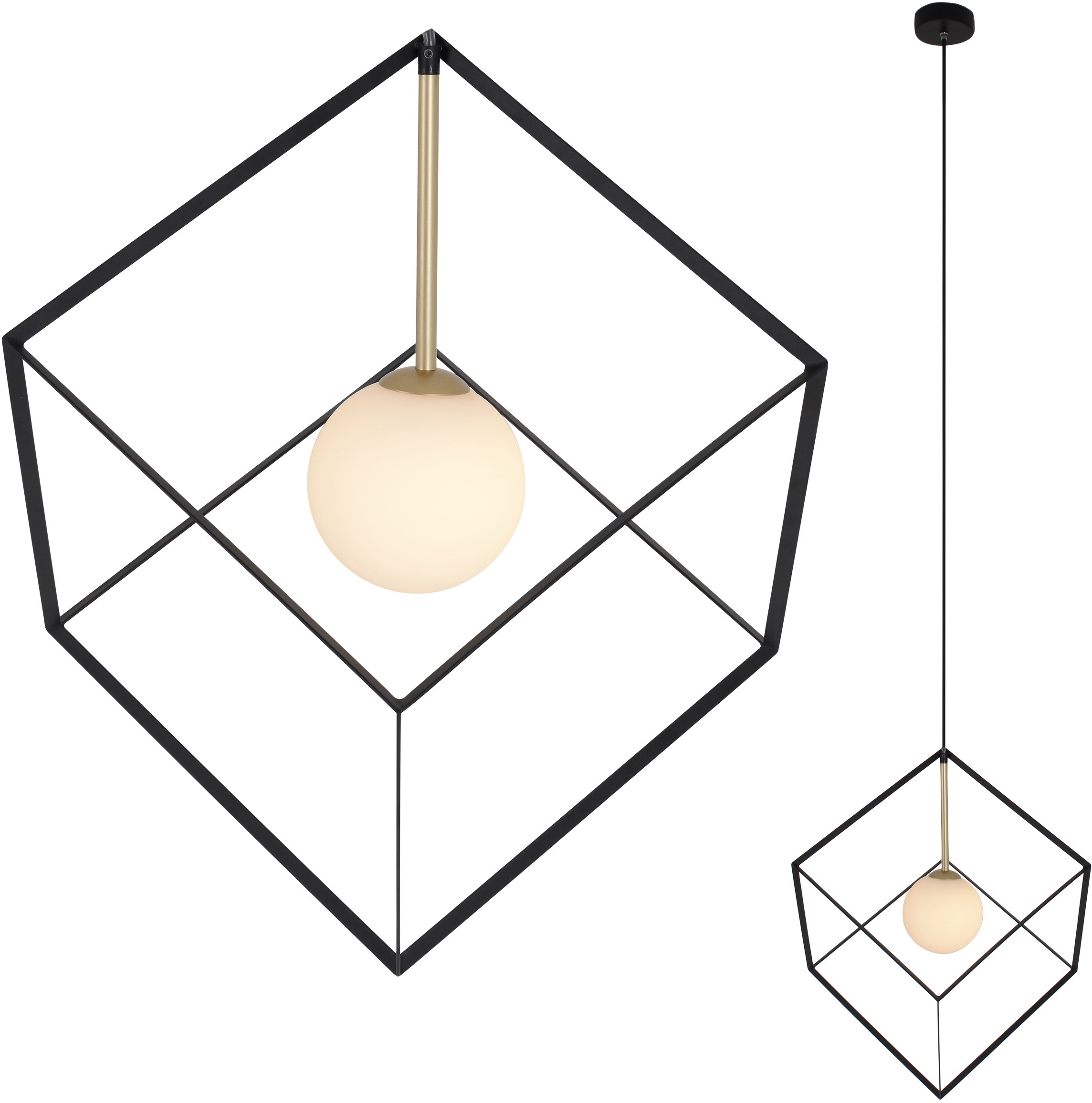 näve Pendelleuchte >>Cadre | Pendelleuchte 1 flammig-flammig, »Carde«, BAUR