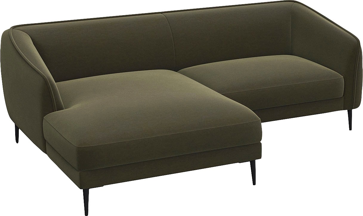 FLEXLUX Ecksofa "Belle Designsofa, bequem durch Kaltschaum im Sitz, OTTOs C günstig online kaufen