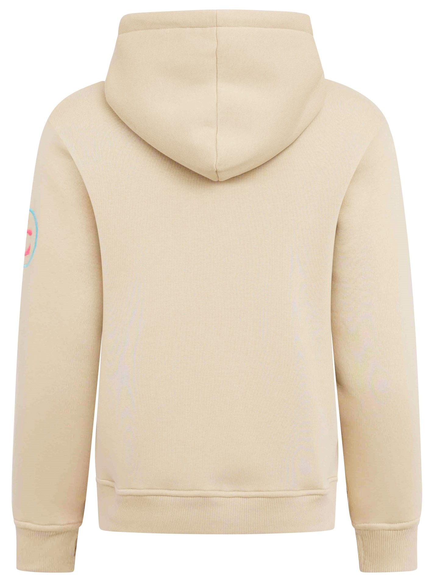Zwillingsherz Sweat-Hoodie, mit aufgesticktem "MOIN"-Schriftzug in Neonfarben