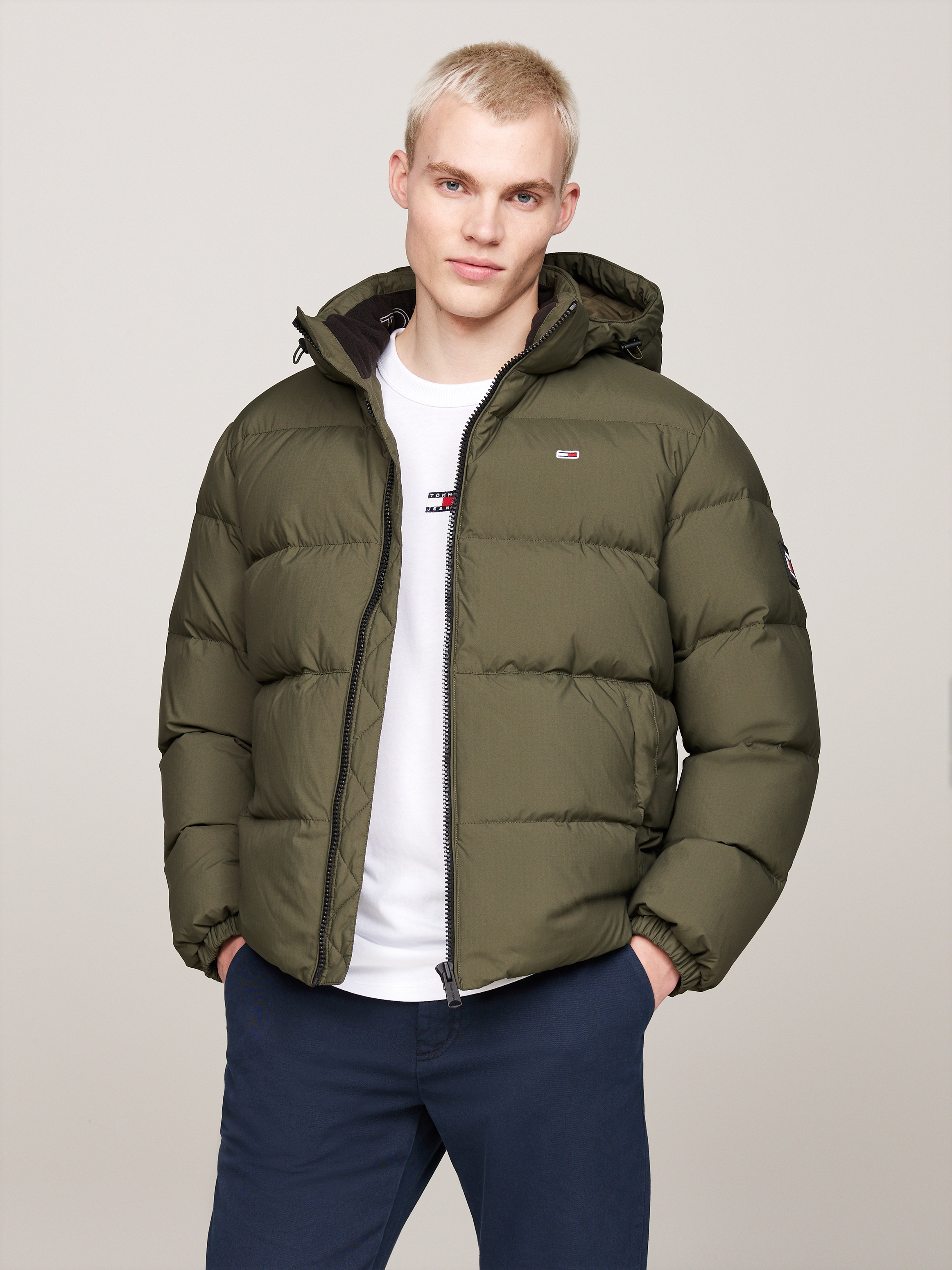 Tommy Jeans Plus Steppjacke "TJM ESSENTIAL DOWN JACKET EXT", mit Kapuze, Große Größen