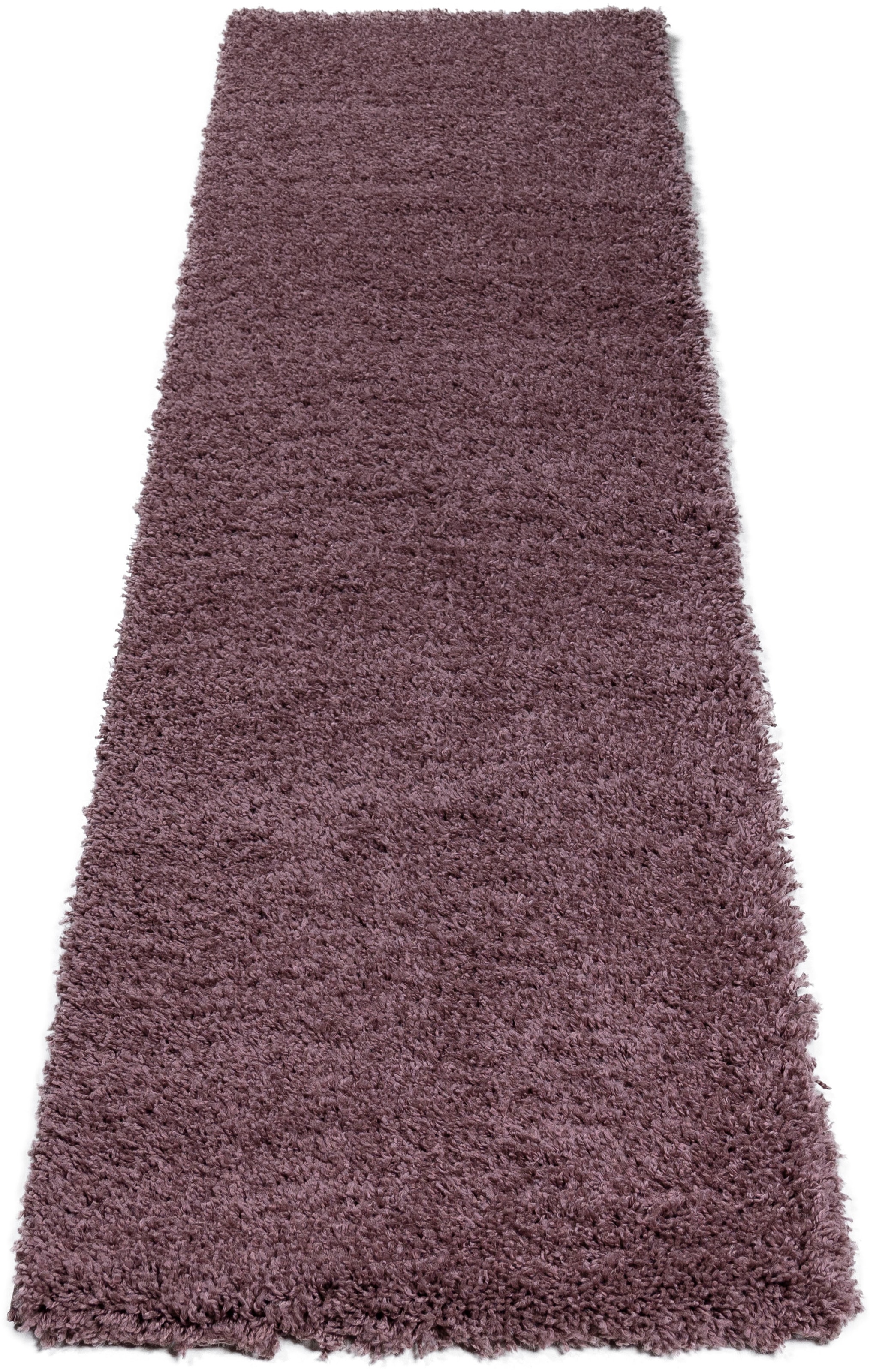 Bruno Banani Läufer »Shaggy Soft«, rechteckig, 30 mm Höhe, Läufer, Brücke, gewebt, Uni-Farben, besonders weich