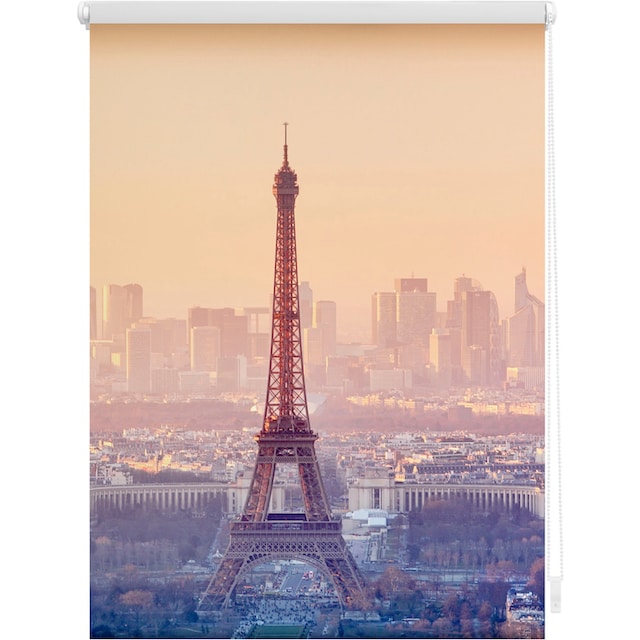 LICHTBLICK ORIGINAL Seitenzugrollo »Klemmfix Motiv Eiffelturm«, Lichtschutz,  ohne Bohren, freihängend, bedruckt | BAUR
