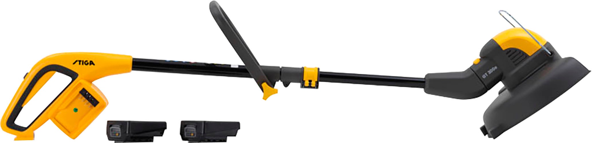 STIGA GARDEN Akku-Rasentrimmer »GT 300e«, (Set), 2-in-1 Schnittsystem, inkl. 2x 2 Ah Akku und Ladegerät