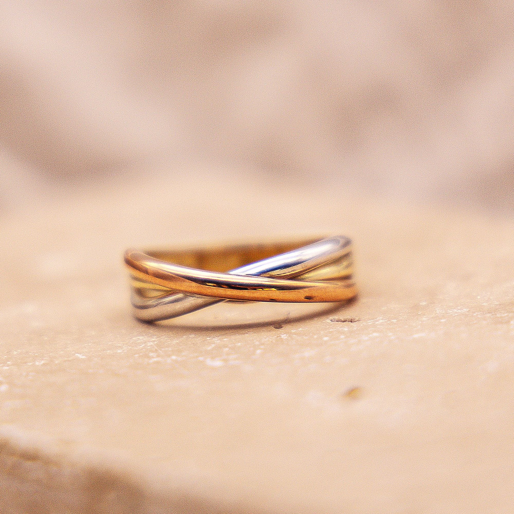 Fascination by Ellen K. Fingerring »Gold 333 dreifarbig«