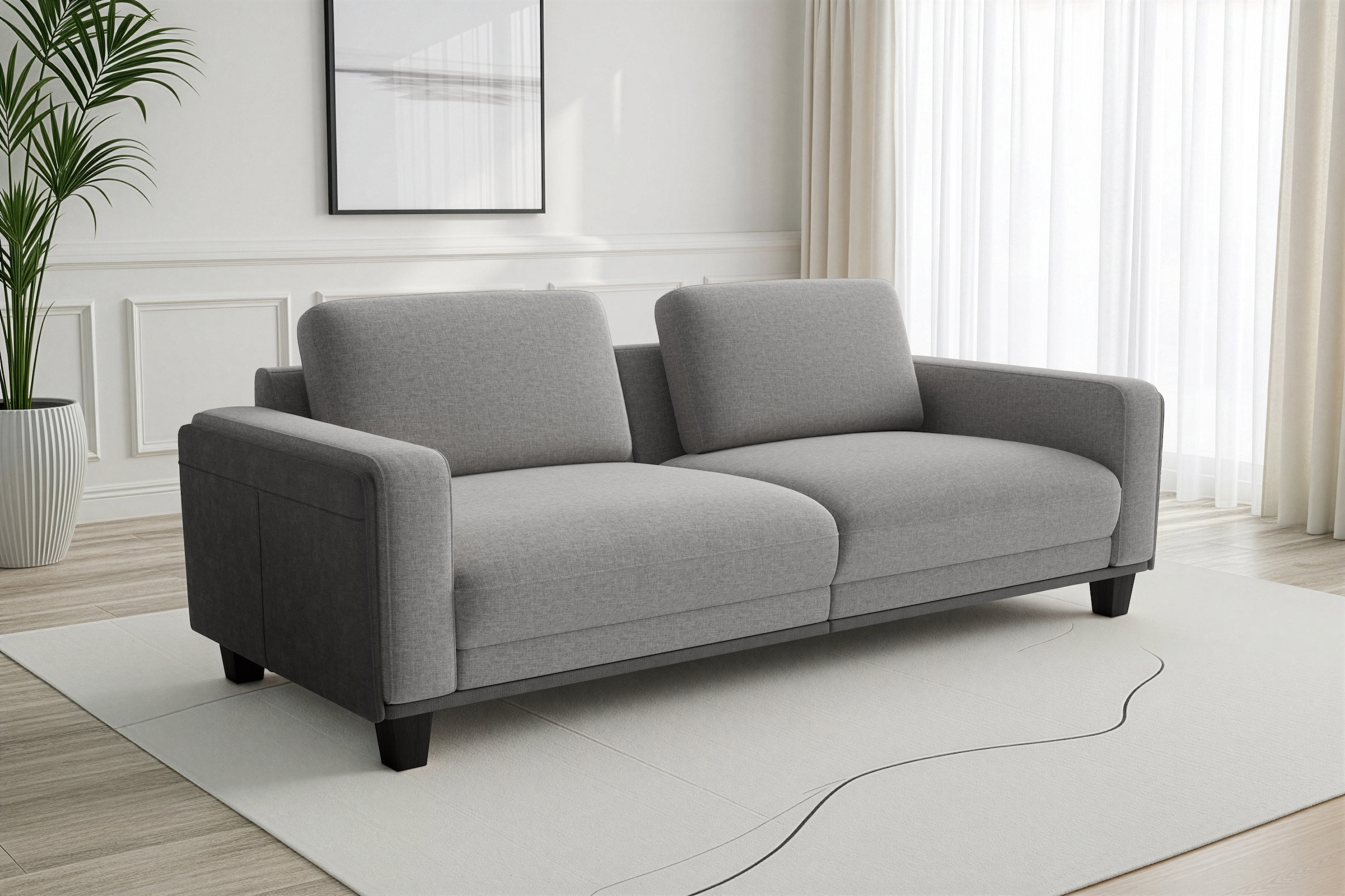 sit&more Big-Sofa »Concept« Modernes Sofa in drei Fußfarben zur Auswahl