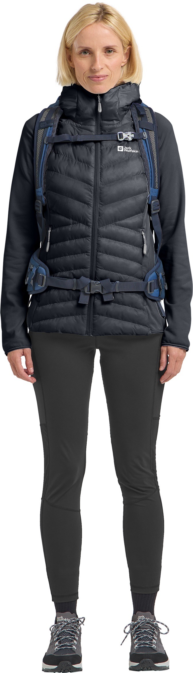 Thumbnail - Jack Wolfskin Hybridjacke "ROUTEBURN PRO HYBRID W" mit Kapuze