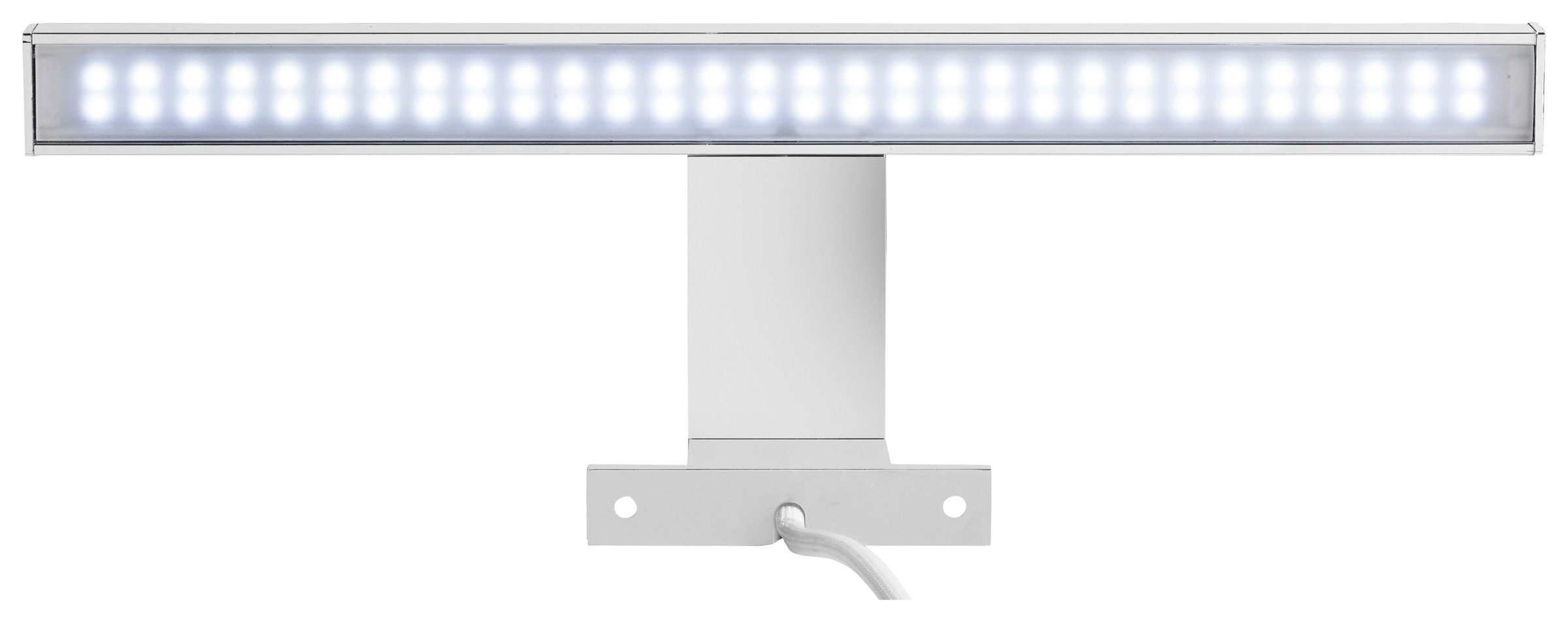 trendteam LED Spiegelleuchte LED-Board Kaltweiß Länge 30 cm - LED Badaufbauleuchte mit kaltem Licht - Mit Multibox