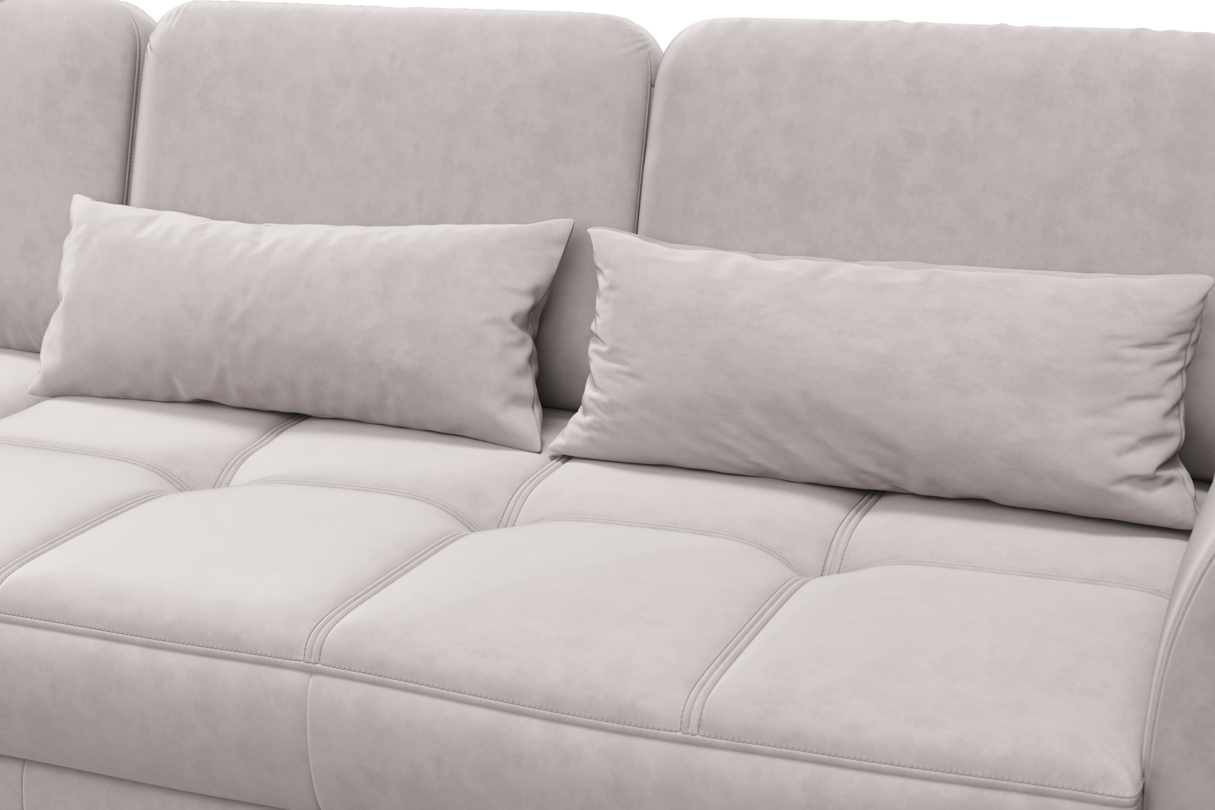 sit&more Ecksofa »Bendigo L-Form«, inklusive Sitztiefenverstellung, Bodenfreiheit 15 cm, in 2 Fußfarben