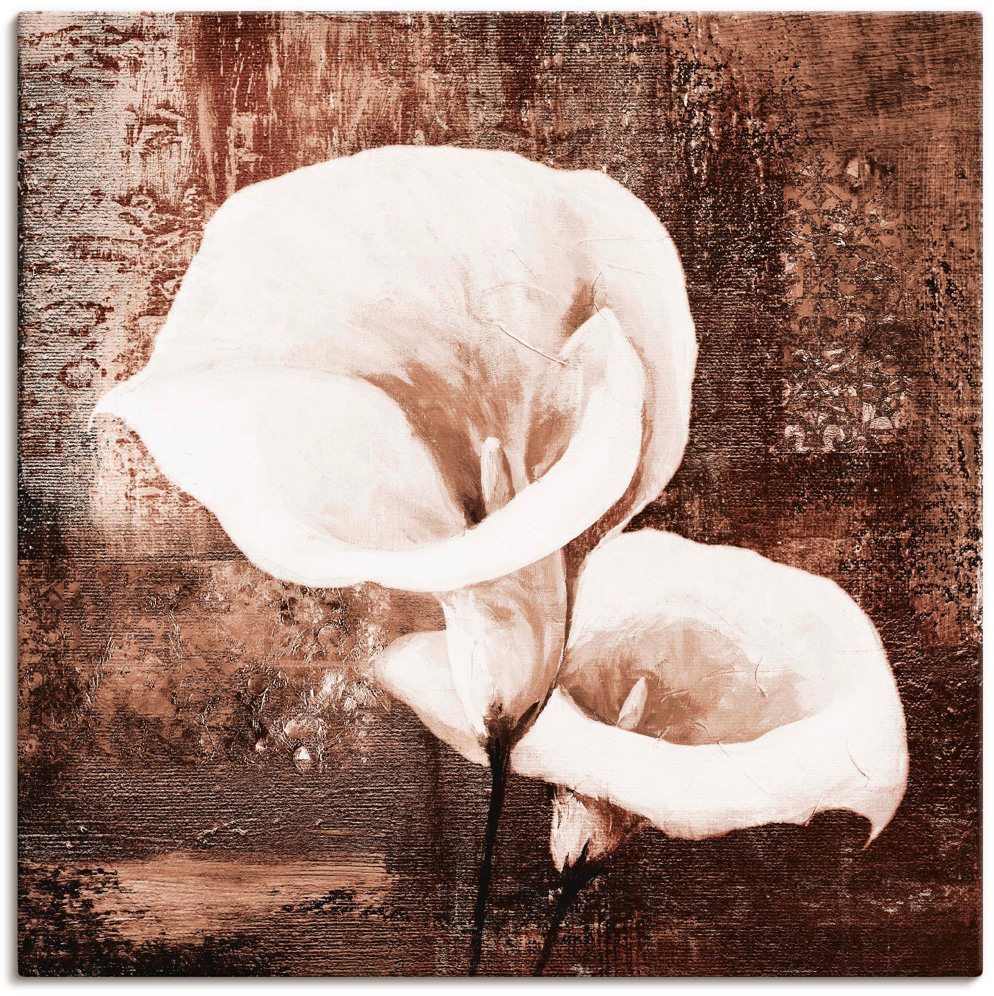 Callas«, Größen St.), BAUR Leinwandbild, versch. Black in Wandaufkleber Poster Artland »Klassische Wandbild (1 als Blumen, | Friday oder