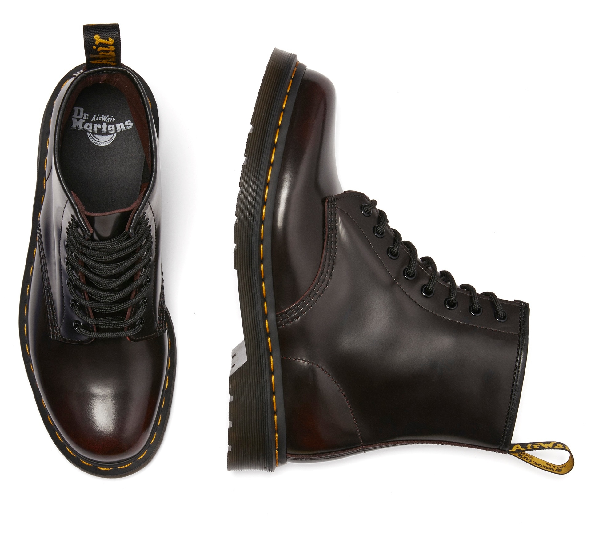 DR. MARTENS Schnürboots »1460«, Retro Stiefel, Boots mit zweifarbigem Vintage Finish