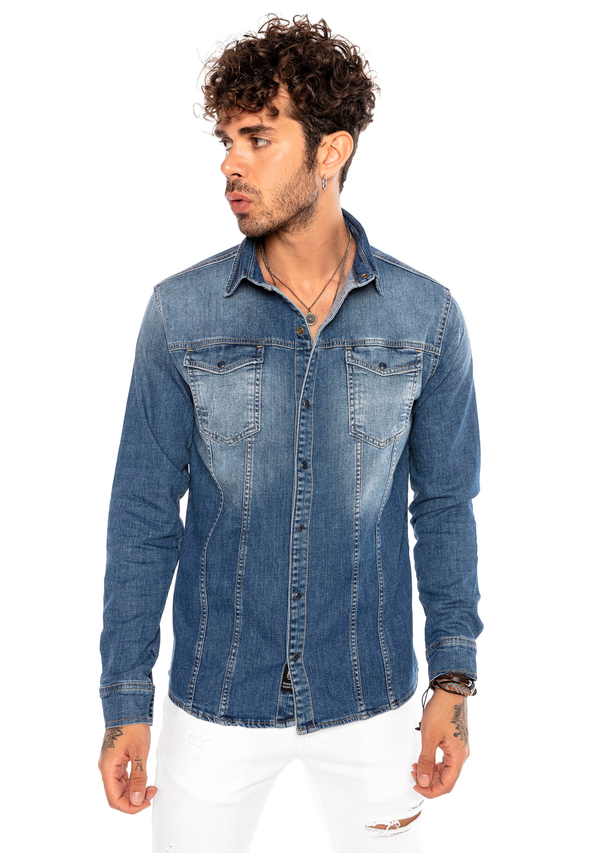 RedBridge Jeanshemd, mit praktischen Brusttaschen