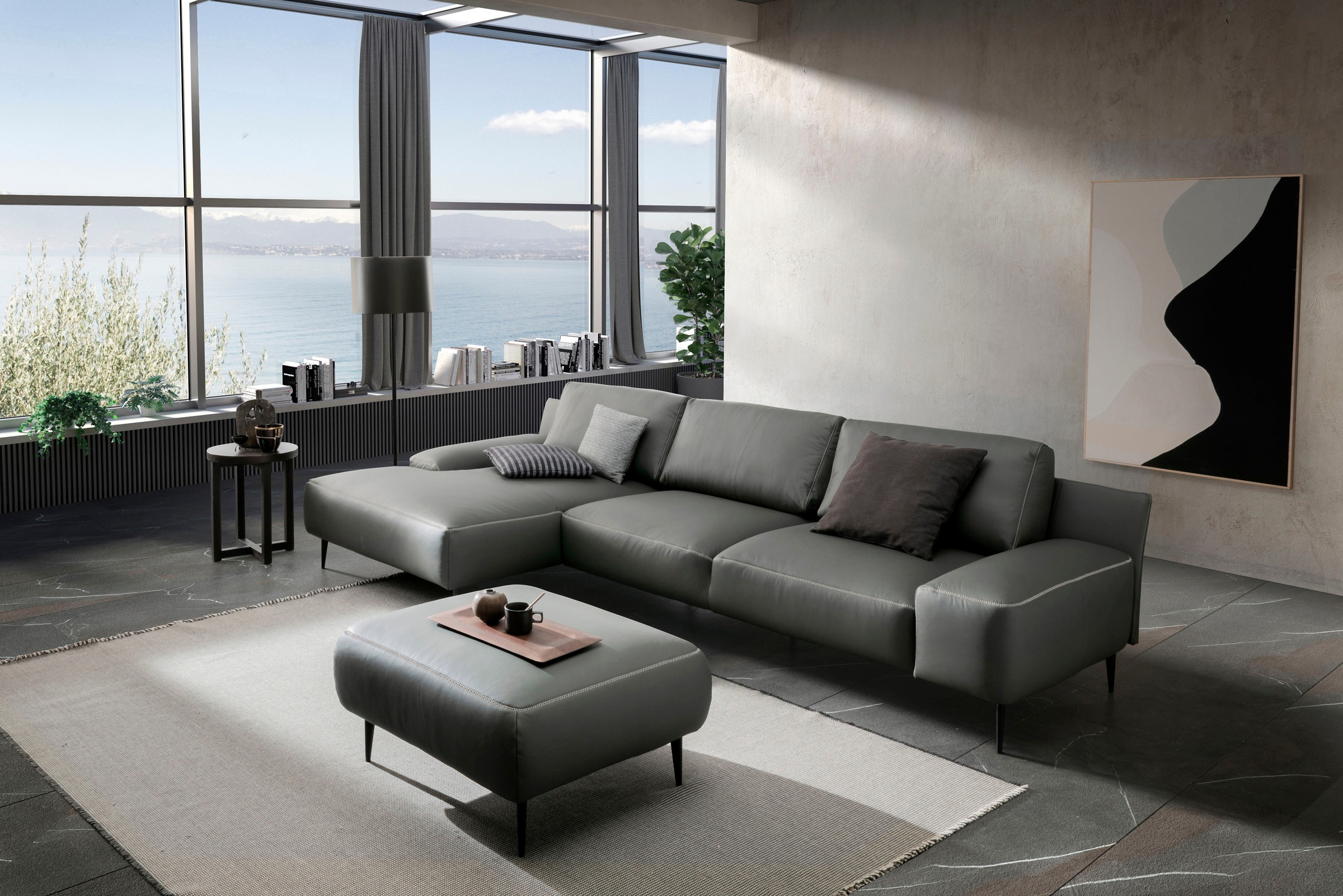 designwerk Ecksofa "Forma L-Form, zeitloses Designsofa mit aktuellem Fuß", günstig online kaufen