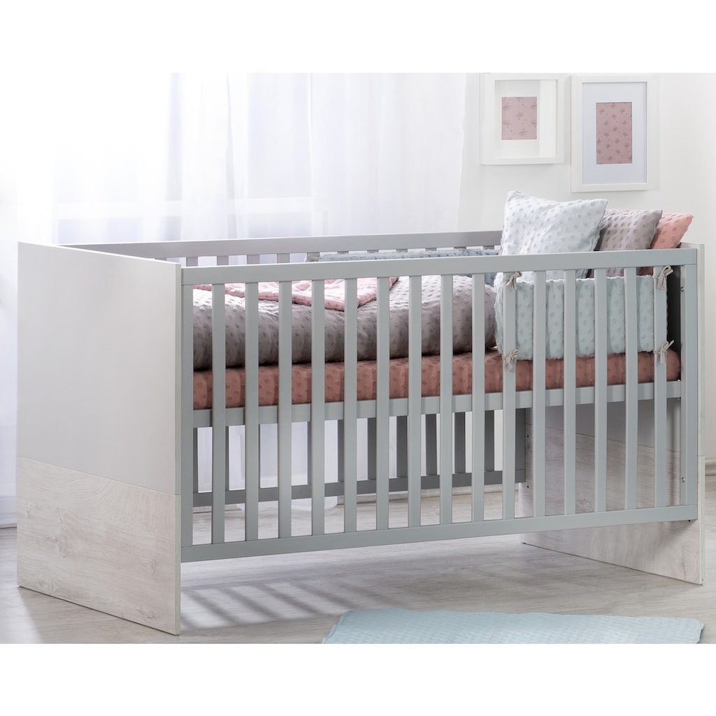 roba® Babymöbel-Set »Maren 2«, (Spar-Set, 2 St., Kinderbett, Wickelkommode), mit Kinderbett und schmaler Wickelkommode