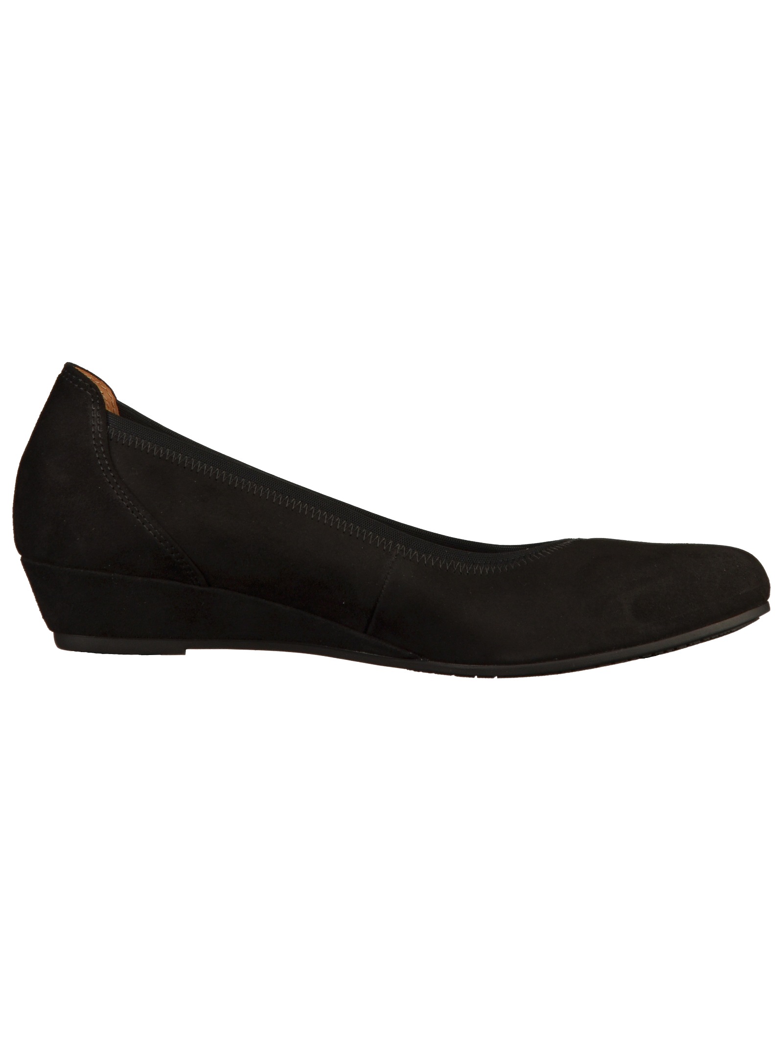 Keilpumps GABOR "Gabor Pumps Leder", Damen, Gr. 37,5, schwarz, Leder, Schuhe 6