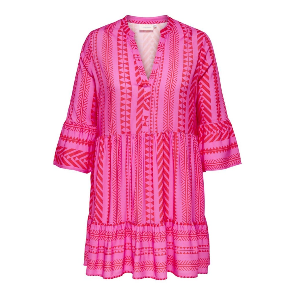 ONLY CARMAKOMA Tunikakleid »CARMARRAKESH LIFE 3/4 TUNIC DRESS AOP«