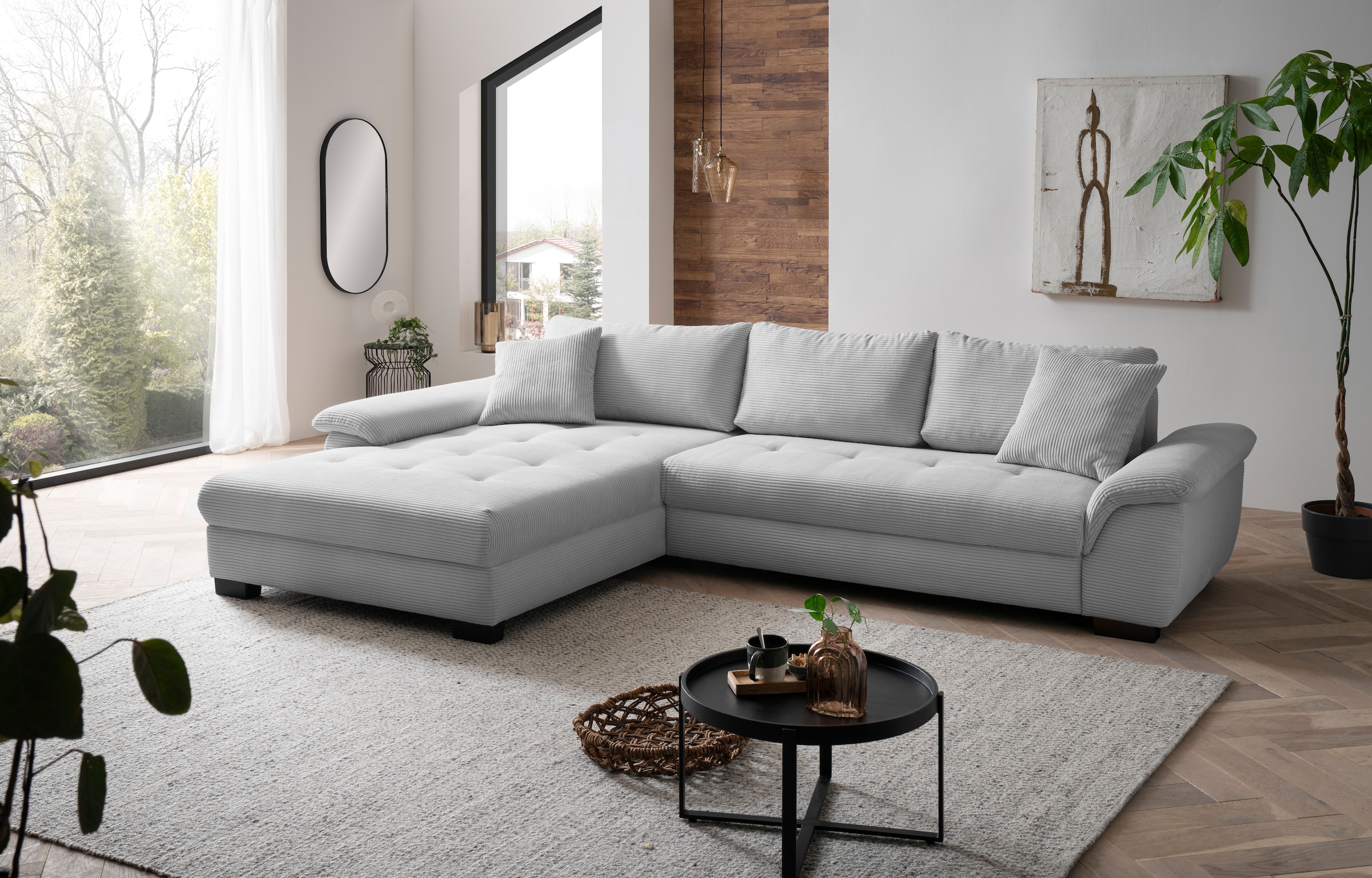 Mr. Couch Ecksofa "Dario, L-Form, mit Bett und Bettkasten", mit Kaltschaum günstig online kaufen
