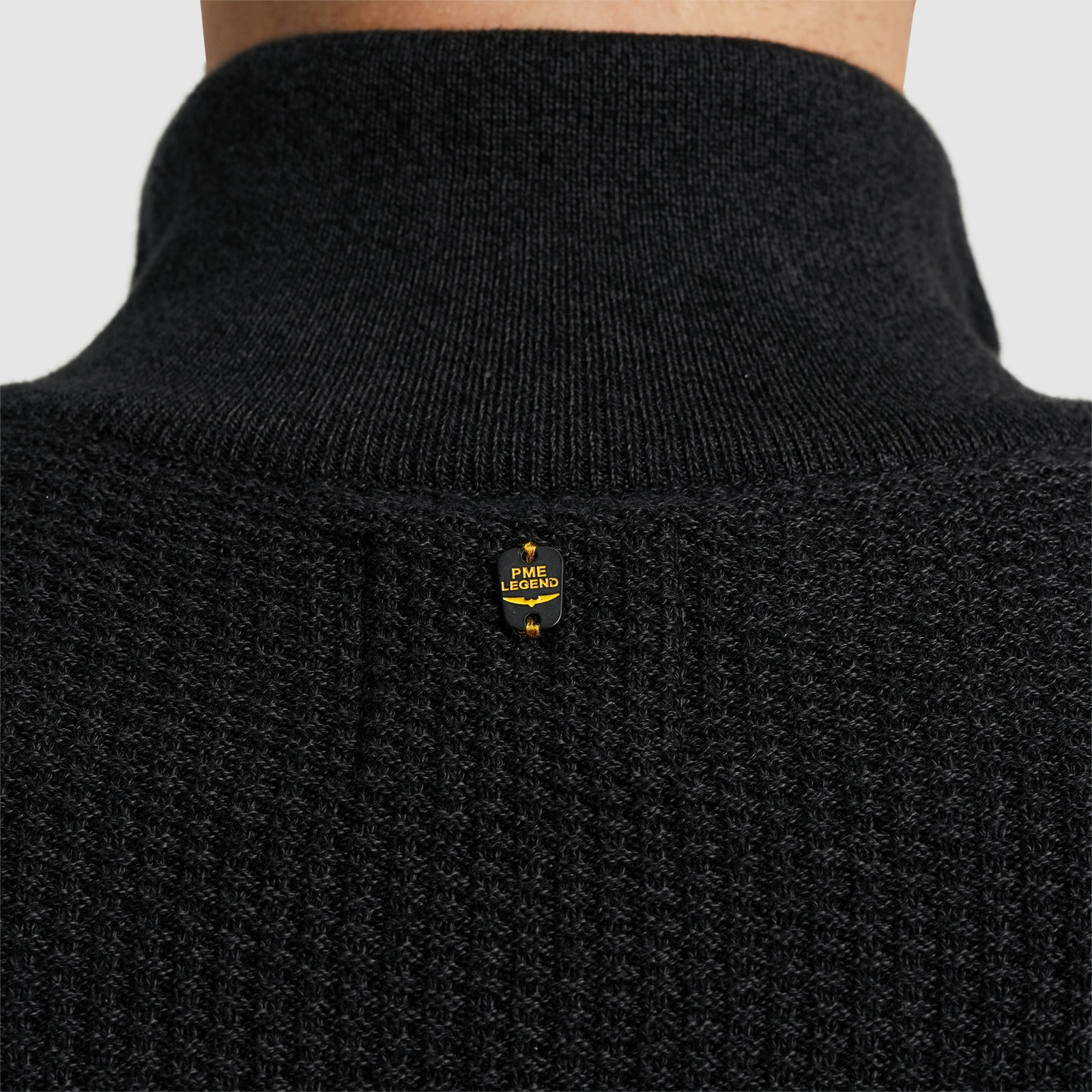 PME LEGEND Troyer »Half zip collar cotton mouline«, mit Logostickerei