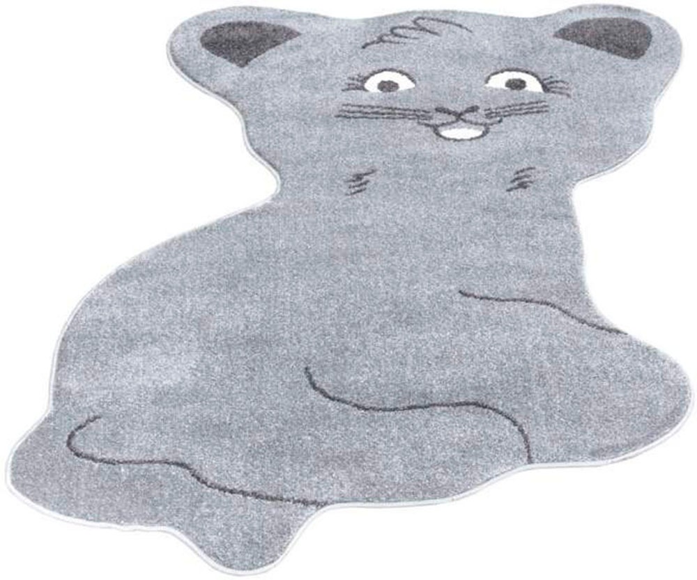 Thumbnail - Carpet City Kinderteppich "ANIME894" Motivform 11 mm Höhe Kinderzimmer Teppich Modern mit Mond, Blumen, Wolken, Creme, M...