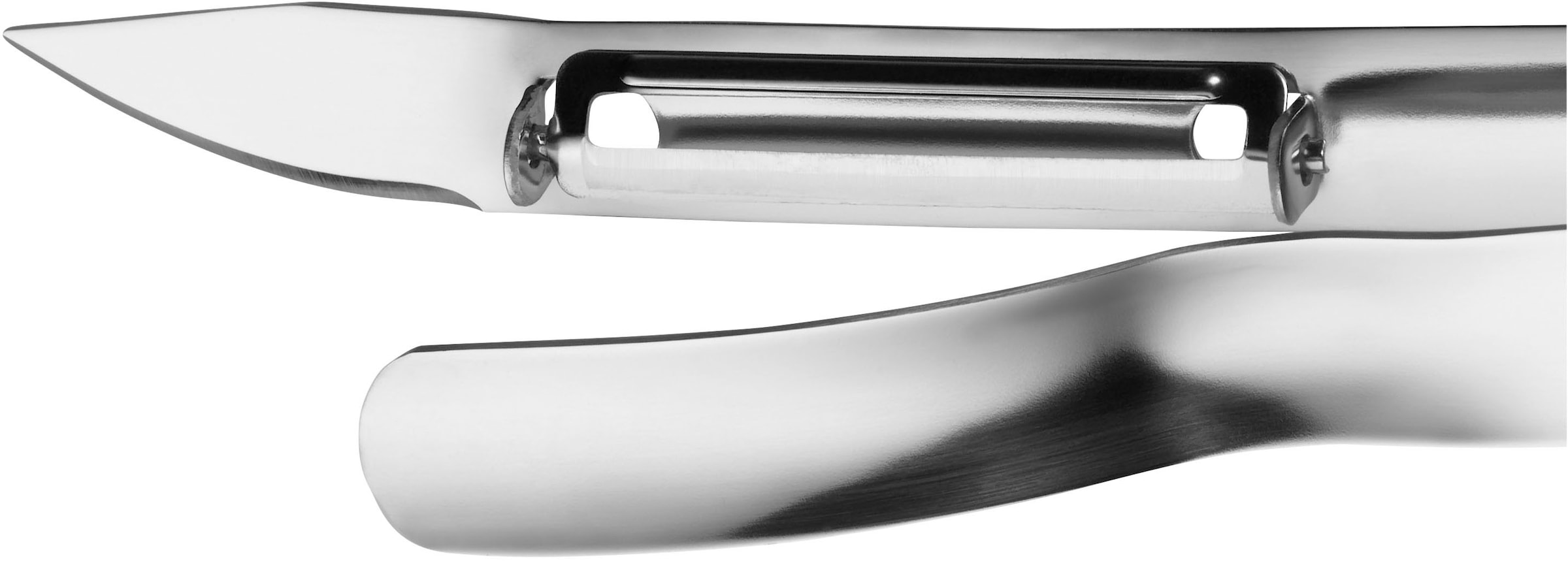 WMF Sparschäler »Gourmet«, (1 tlg.), bewegliche Klinge, scharfe Klingenspitze, Cromargan Edelstahl rostfrei
