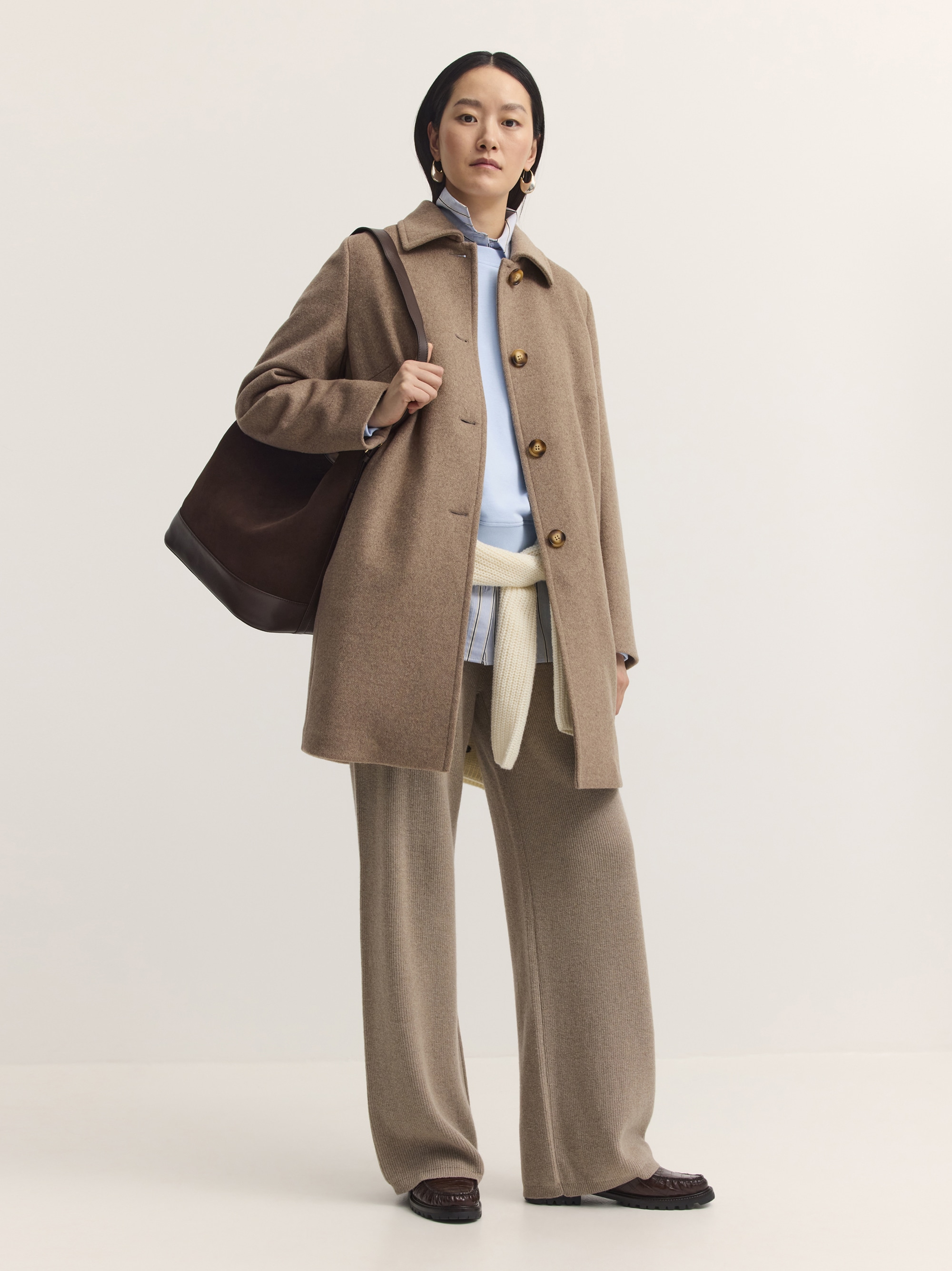 bugatti Kurzmantel »Regular Fit« Regular Fit Wollmix Umlegekragen