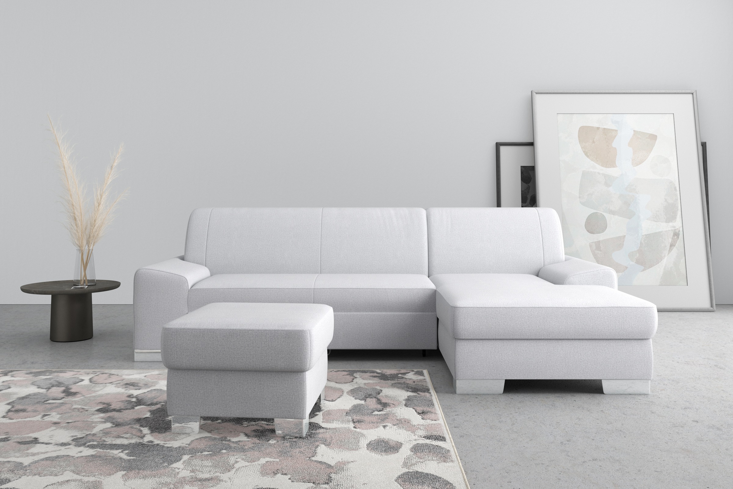 DOMO collection Ecksofa "Anzio L-Form, whlw. Bettfunktion, Federkern, hochw günstig online kaufen