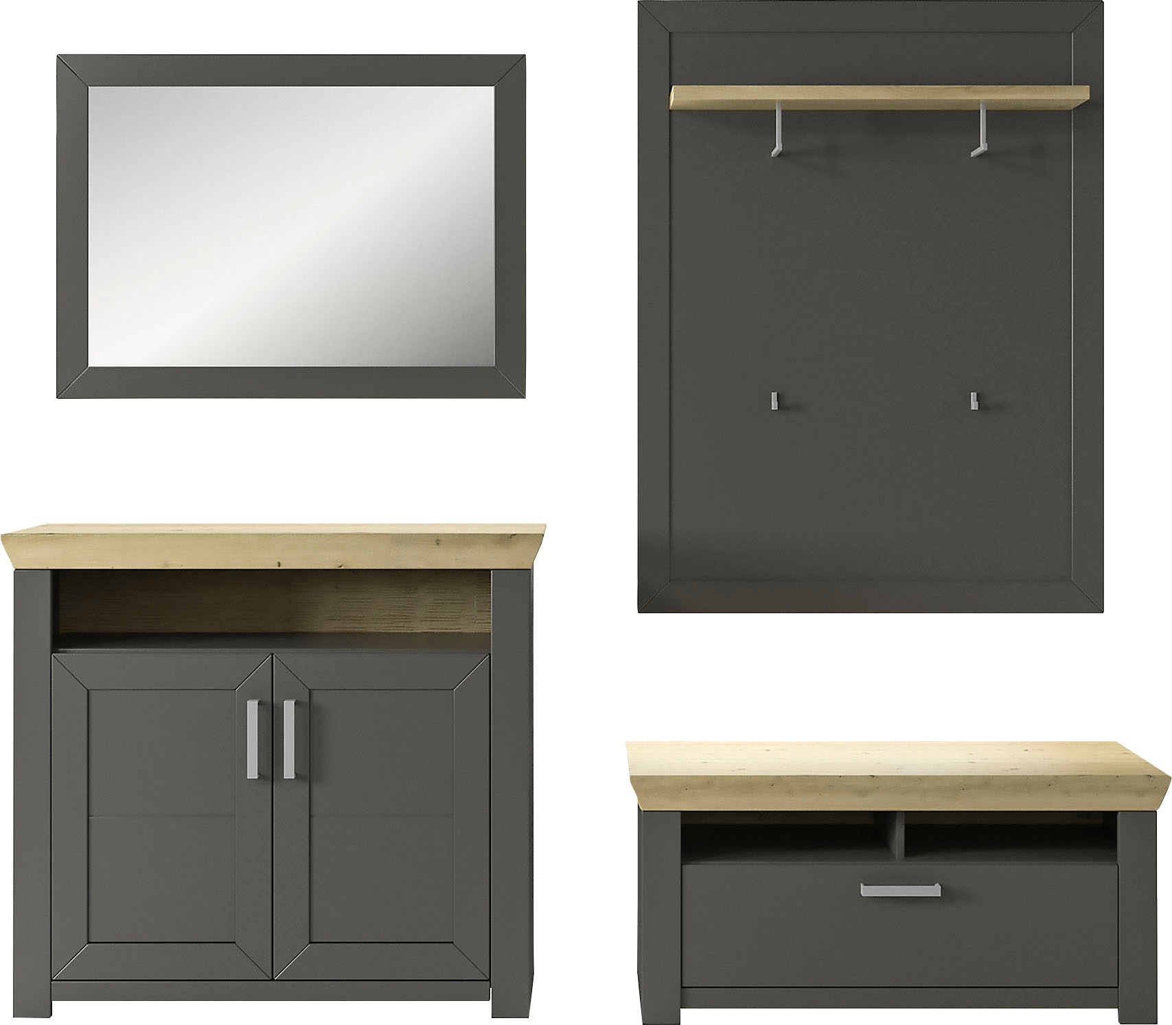 set one by Musterring Garderoben-Set "GA York Kombi 56" Set, 4 Stk. tlg. günstig online kaufen