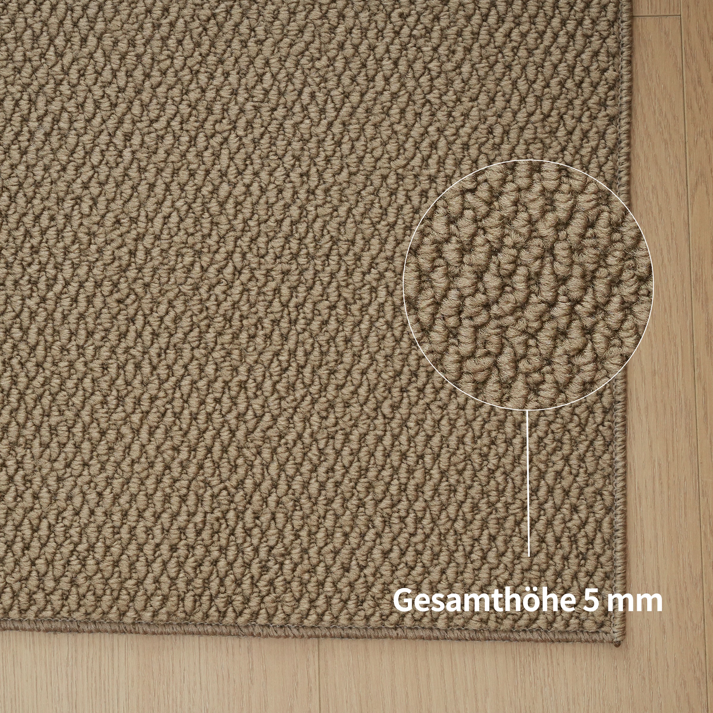 OTTO home Teppich »Lilia« rechteckig 5 mm Höhe Sisal-Optik, uni, waschbar, Wohnzimmer, Schlafzimmer, Esszimmer
