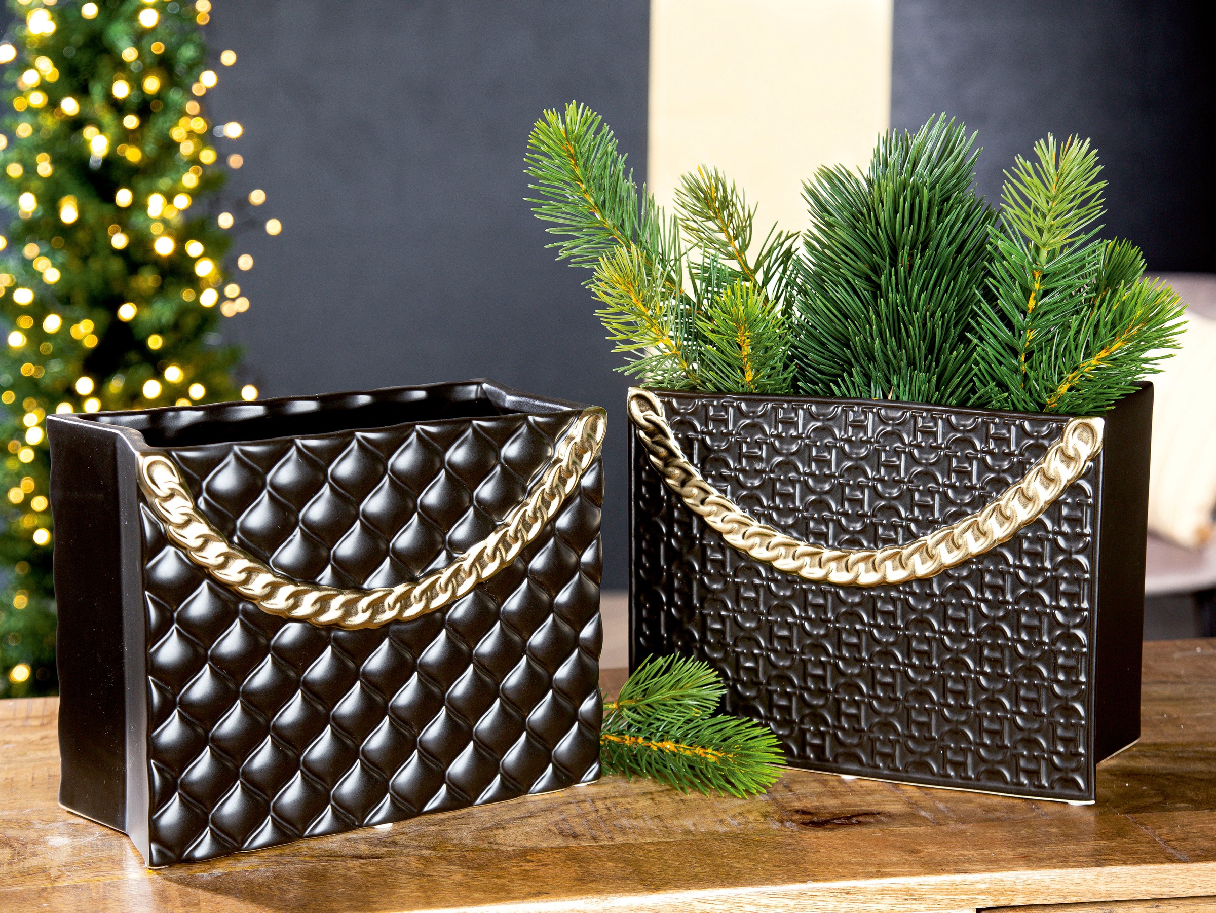 GILDE Tischvase "Rom, Dekovase" Vase aus Keramik, in Handtaschenform, Höhe günstig online kaufen