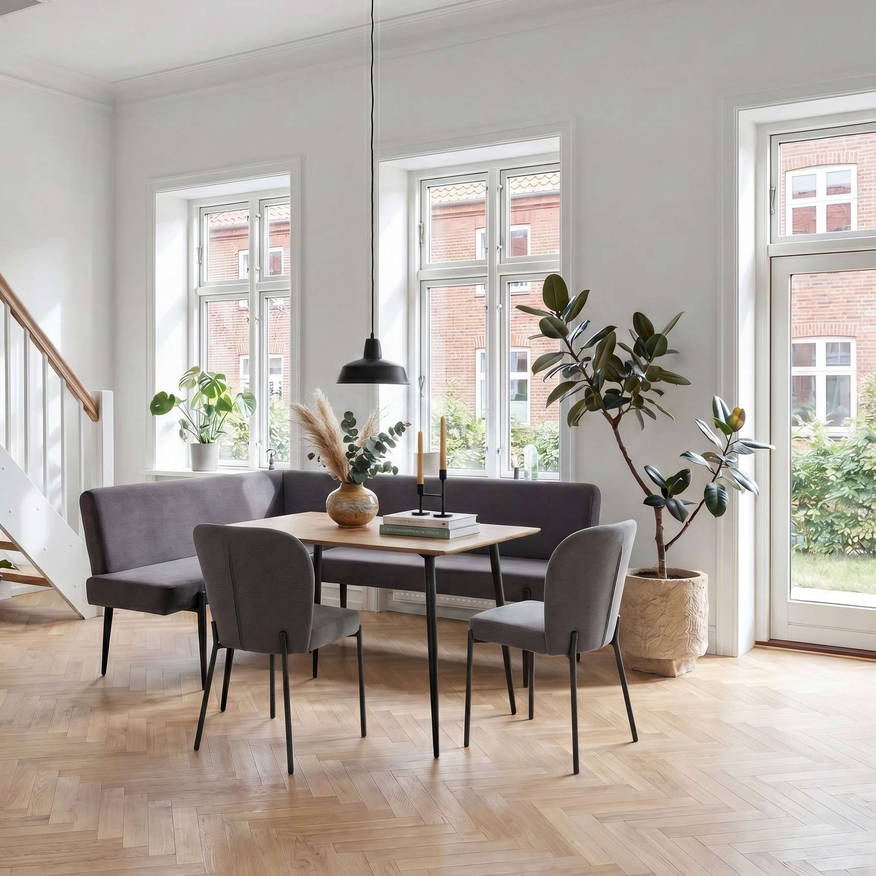 OTTO home Esszimmerstuhl "Aniene" () 2 Stk.Gepolsterte Rückenlehne und Sitzfläche, Sitzhöhe 49 cm