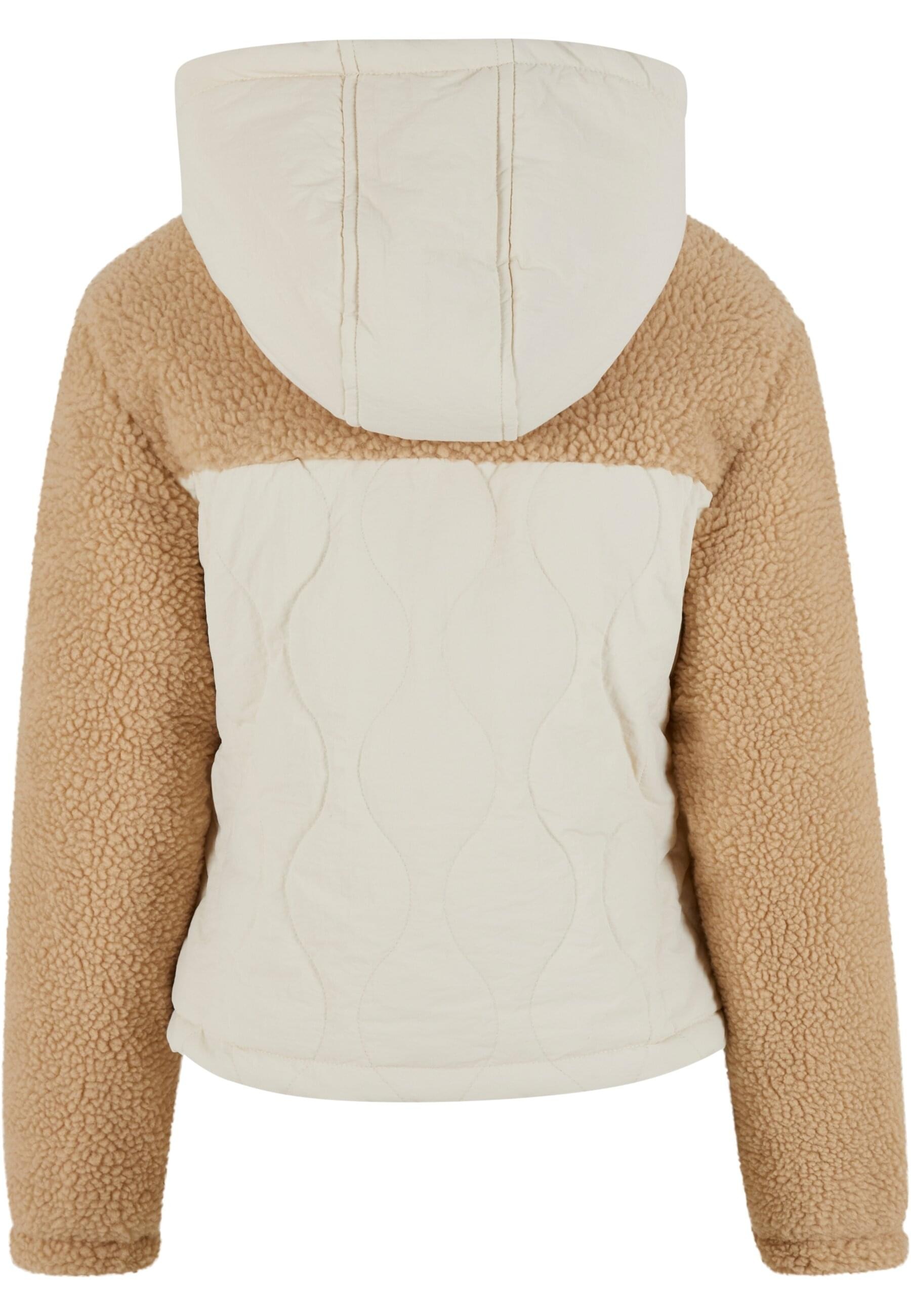 URBAN CLASSICS Allwetterjacke »Urban Classics Ladies Sherpa Crinkle Nylon Mix Jacket«, (1 St.), ohne Kapuze