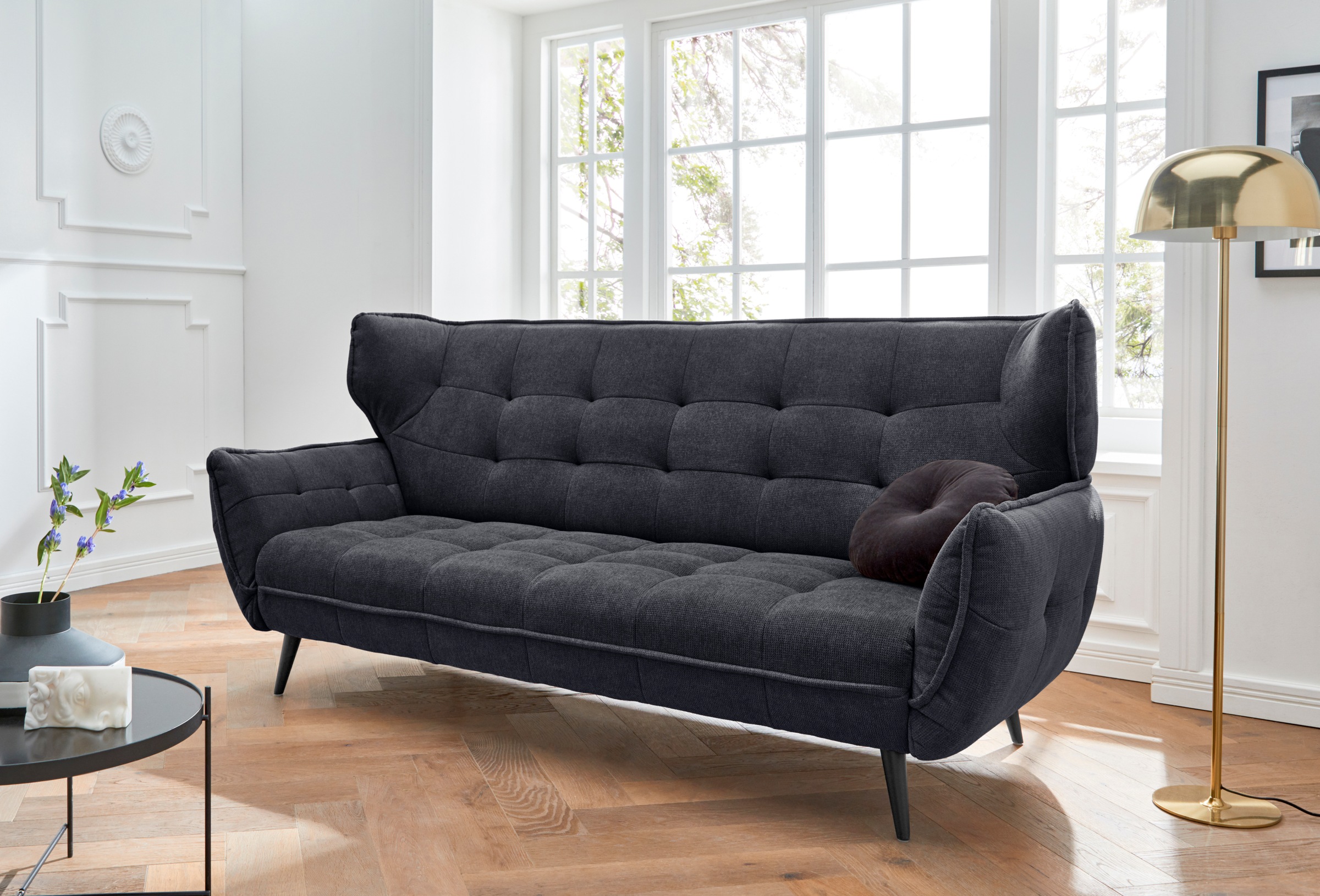 Leonique 3-Sitzer "Ariana", Big-Sofa bzw. stylischer Hochlehner günstig online kaufen