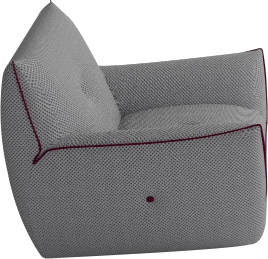 Egoitaliano Sessel »Yuki, extravagantes Design und höchster Sitzkomfort, tolle Details«, mit bioelasatische MIcrofaser BOUNCE bezogen
