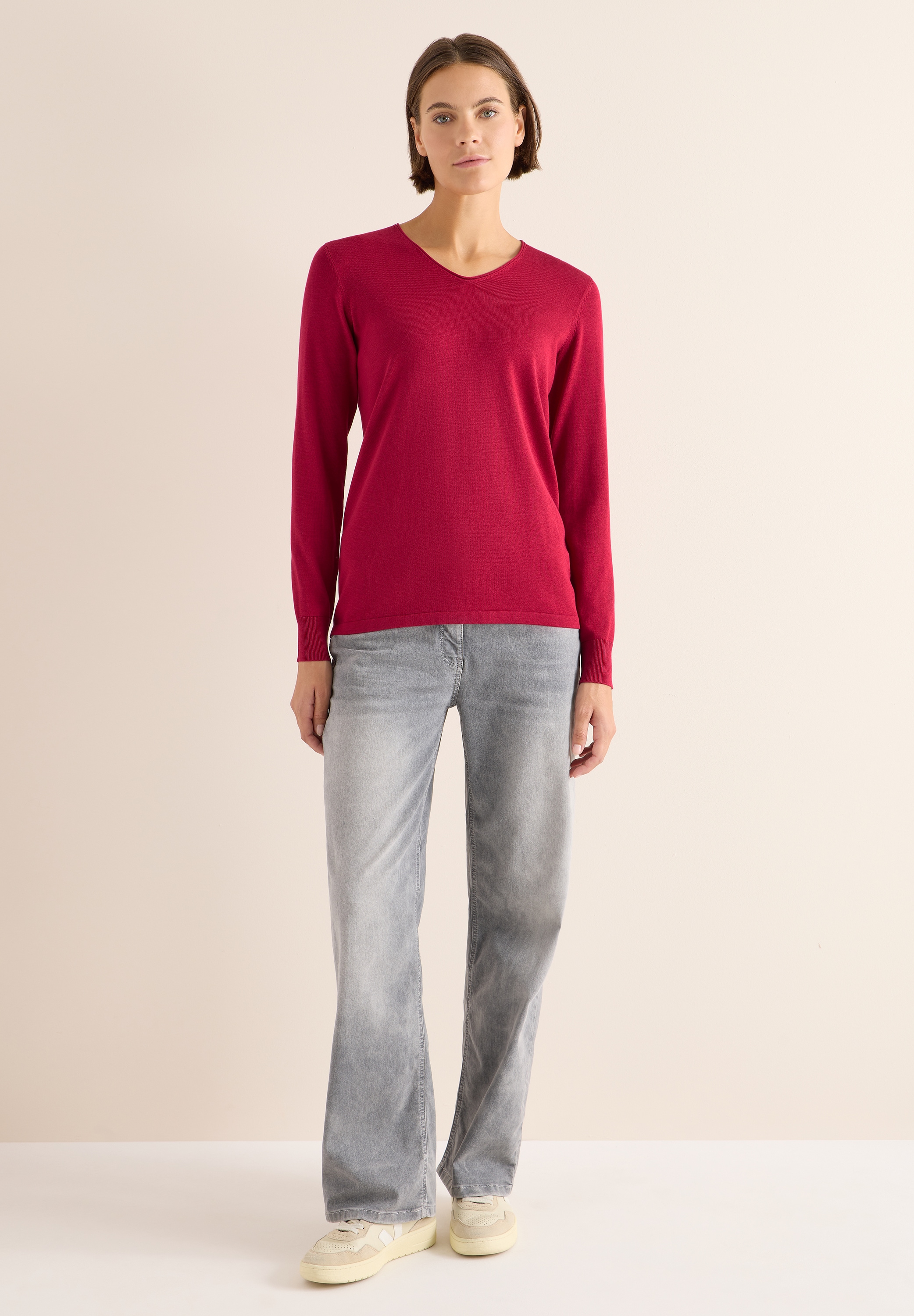 Cecil Strickpullover, im soften Baumwoll-Mix
