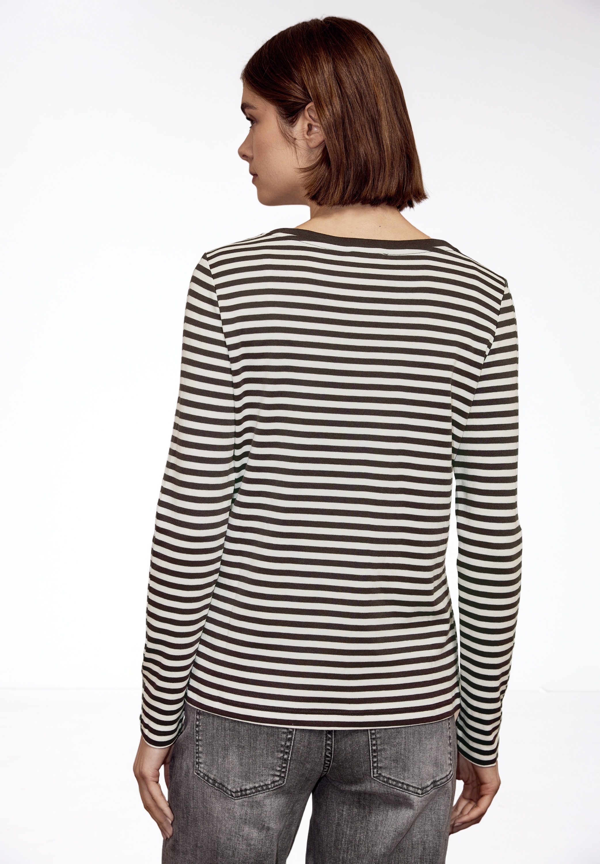 STREET ONE STUDIO Langarmshirt aus reiner Baumwolle günstig online kaufen