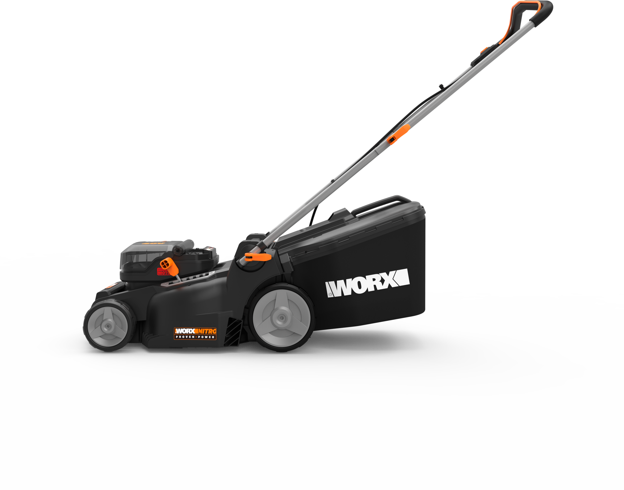 Worx Akkurasenmäher »WG737E Nitro Profi«, 6 Schnitthöhenstufen 2-7 cm, inkl. 2 Akkus und Ladegerät