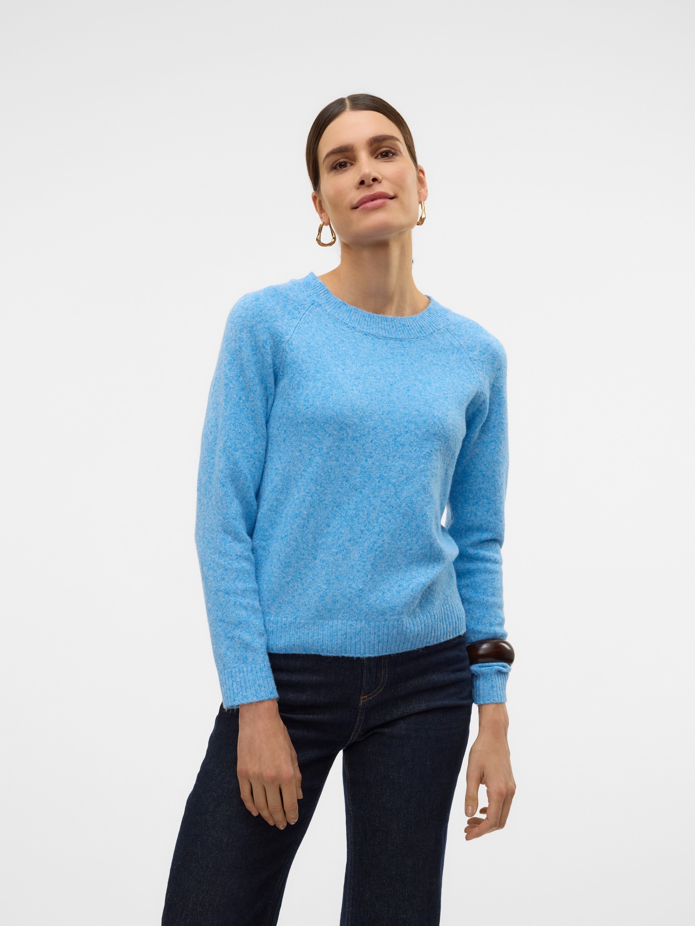Vero Moda Rundhalspullover »VMDOFFY LS O-NECK BLOUSE GA NOOS«