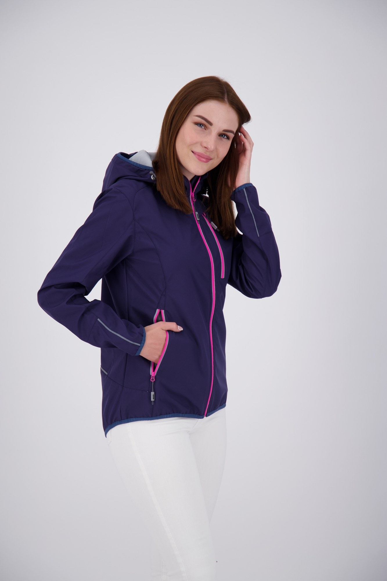LPO Softshelljacke »MECATINA PEAK II WOMEN« mit Kapuze mit abnehmbarer Kapuze