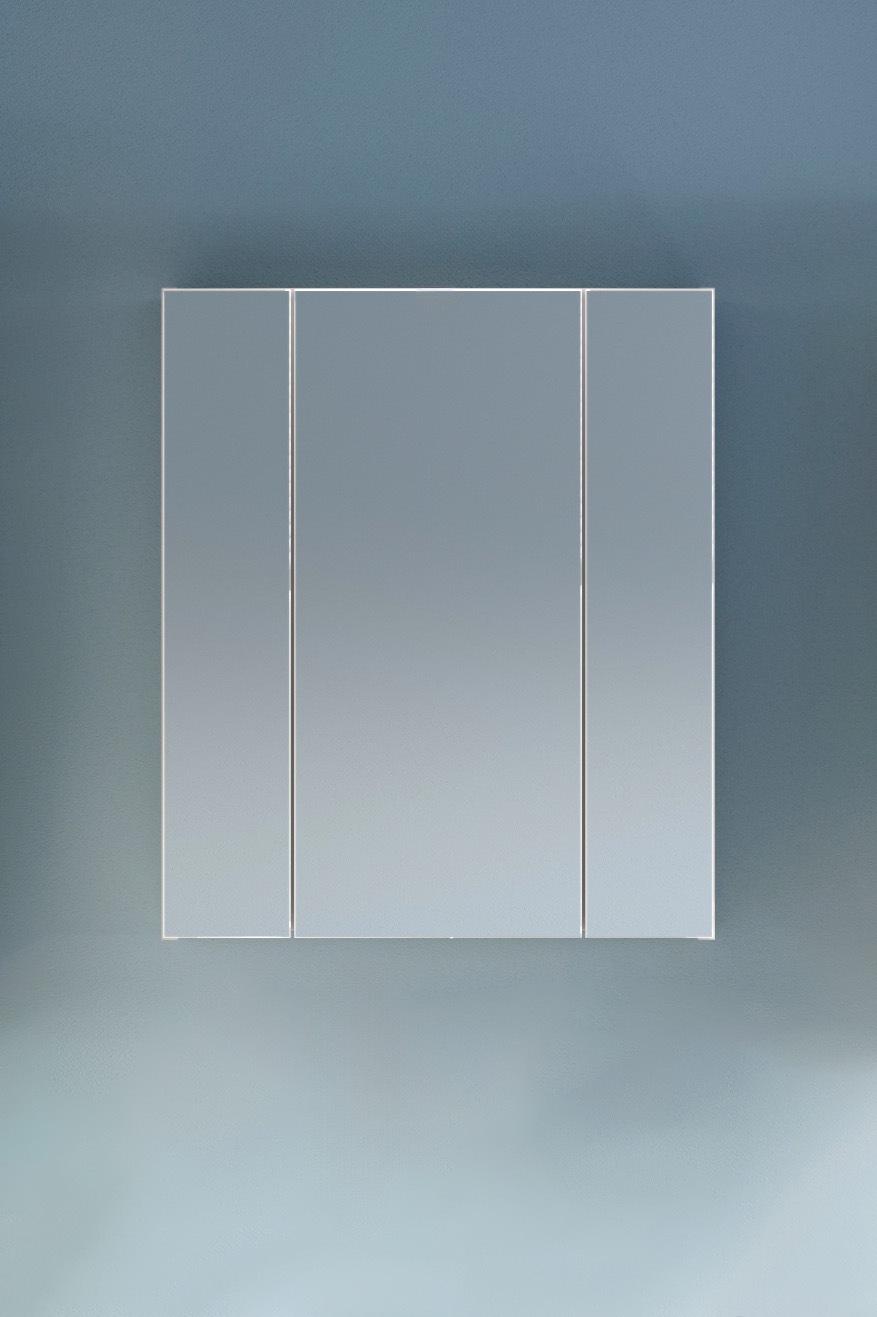 INOSIGN Spiegelschrank "Malmö, Breite 60 cm, 3 Spiegeltüren, 9 Fächer, 6 Ei günstig online kaufen