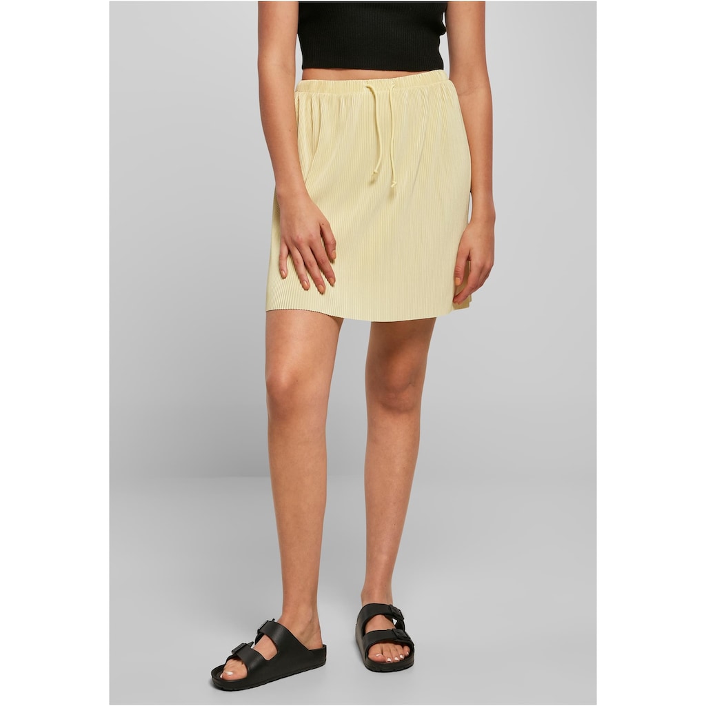 URBAN CLASSICS Sommerrock »Urban Classics Damen Ladies Plisse Mini Skirt«, (1 tlg.)