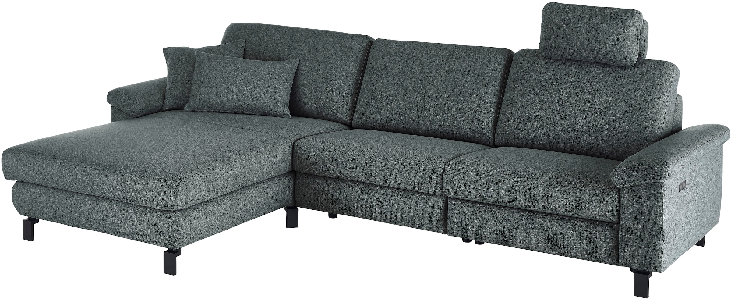 3C Candy Ecksofa »Mainau L-Form«, Relaxfunktion im 1,5-Sitzer, motorische Schlaffunktion in Longchair