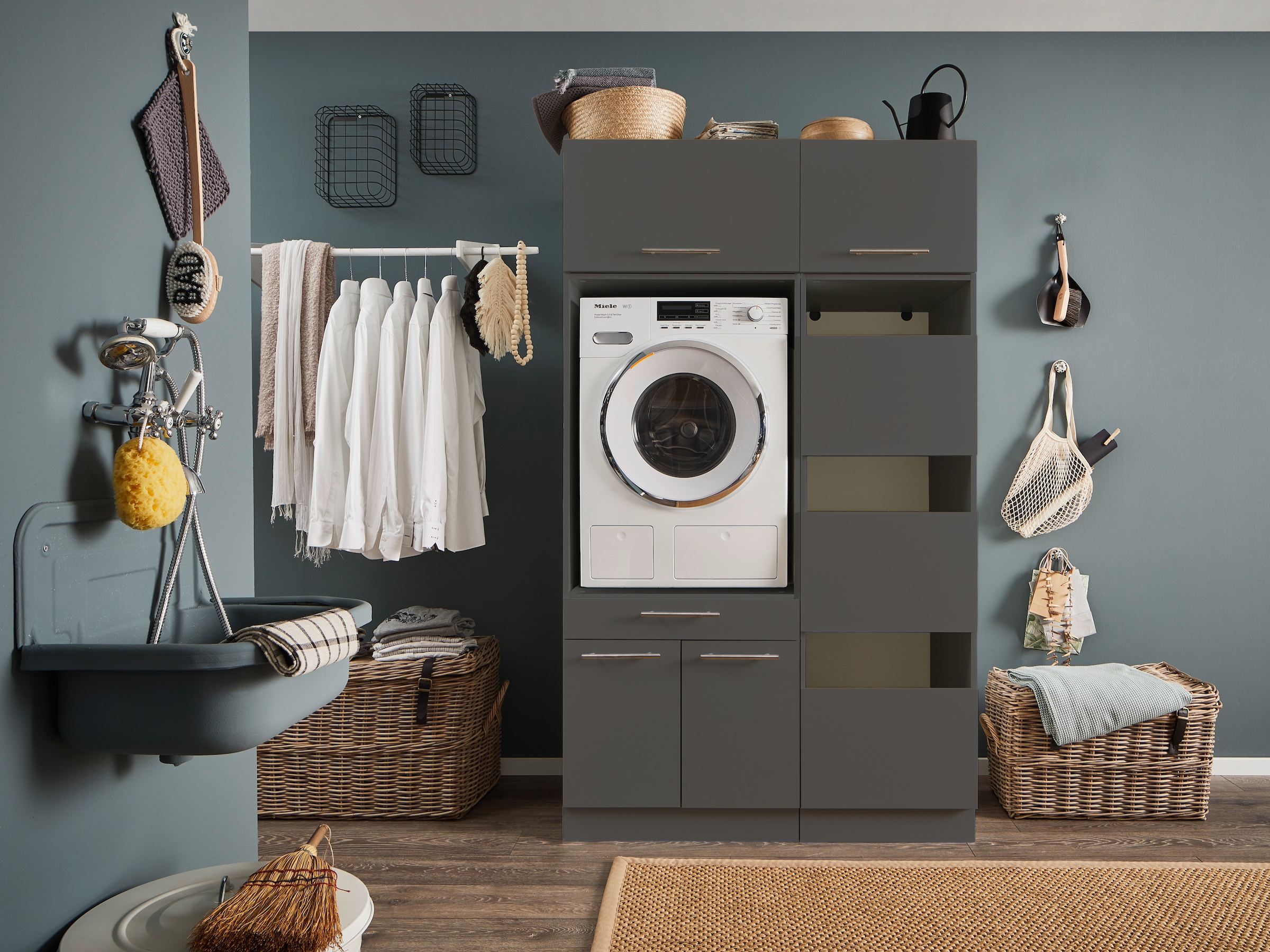 Laundreezy Mehrzweckschrank-Set "LAUNDREEZY LDSK5", Breite 117,5 cm günstig online kaufen