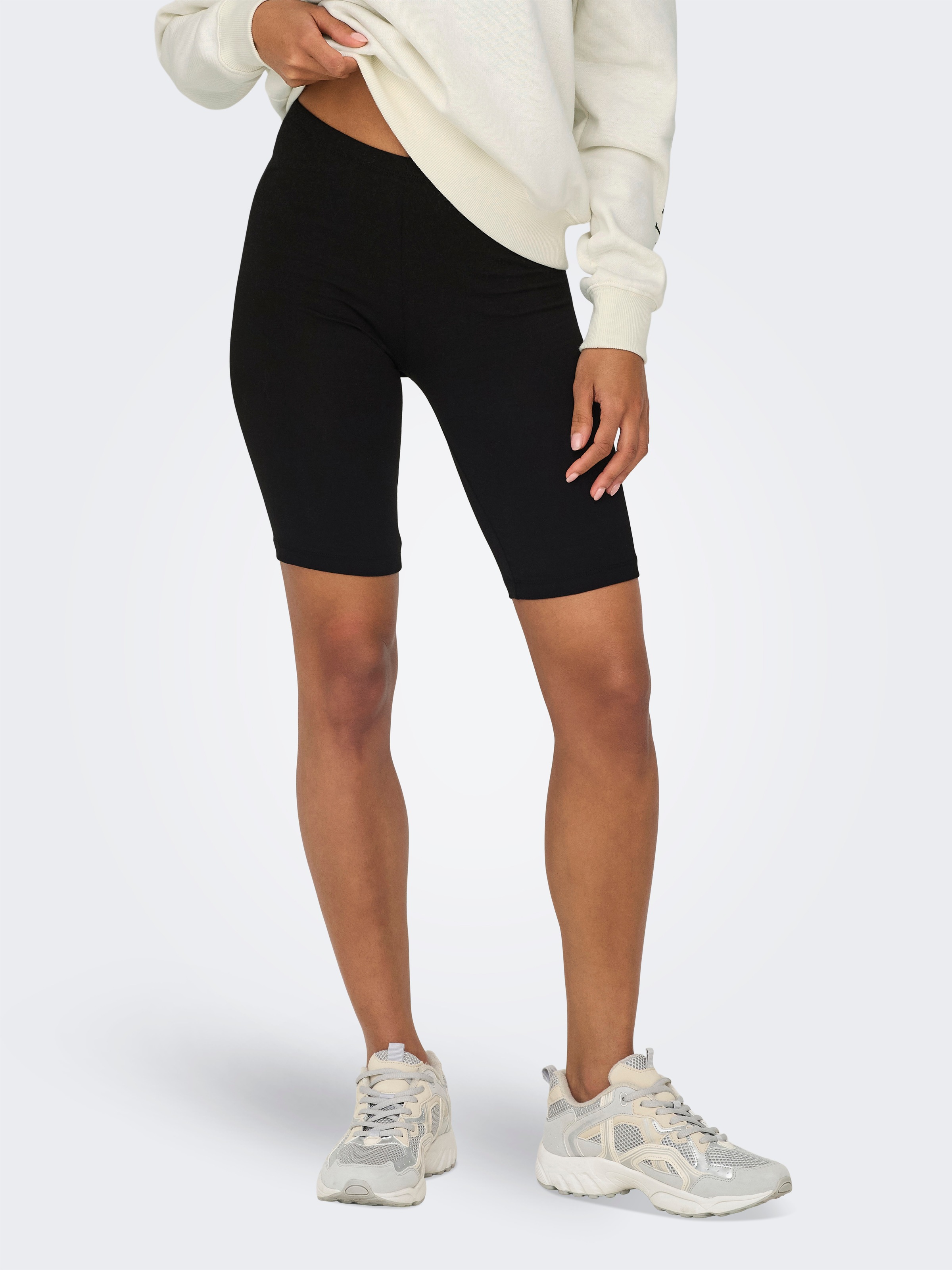 ONLY Radlerhose "ONLLIVE – Bikershorts im Doppelpack mit elastischem Bund", günstig online kaufen