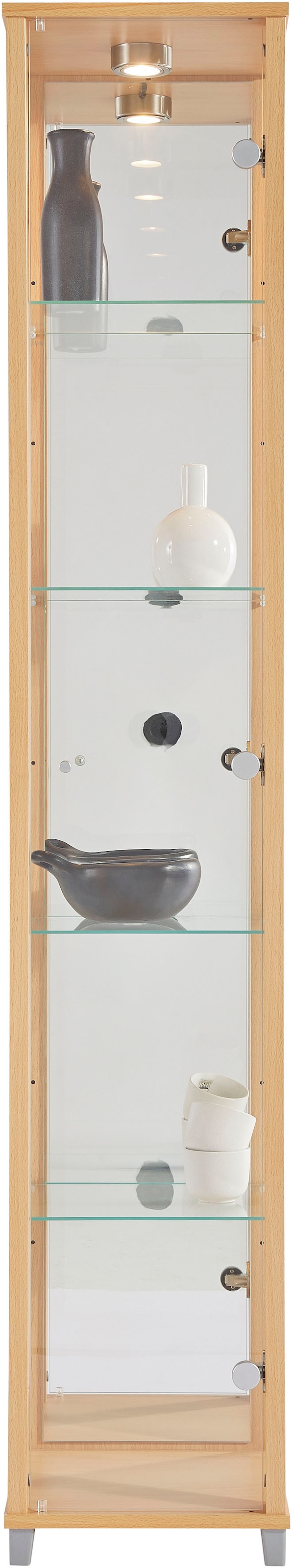 fif möbel Vitrine »OPTIMA«, Standvitrine/Glasvitrine 1x Glastür,perfekt für Sammler,Sammlervitrine