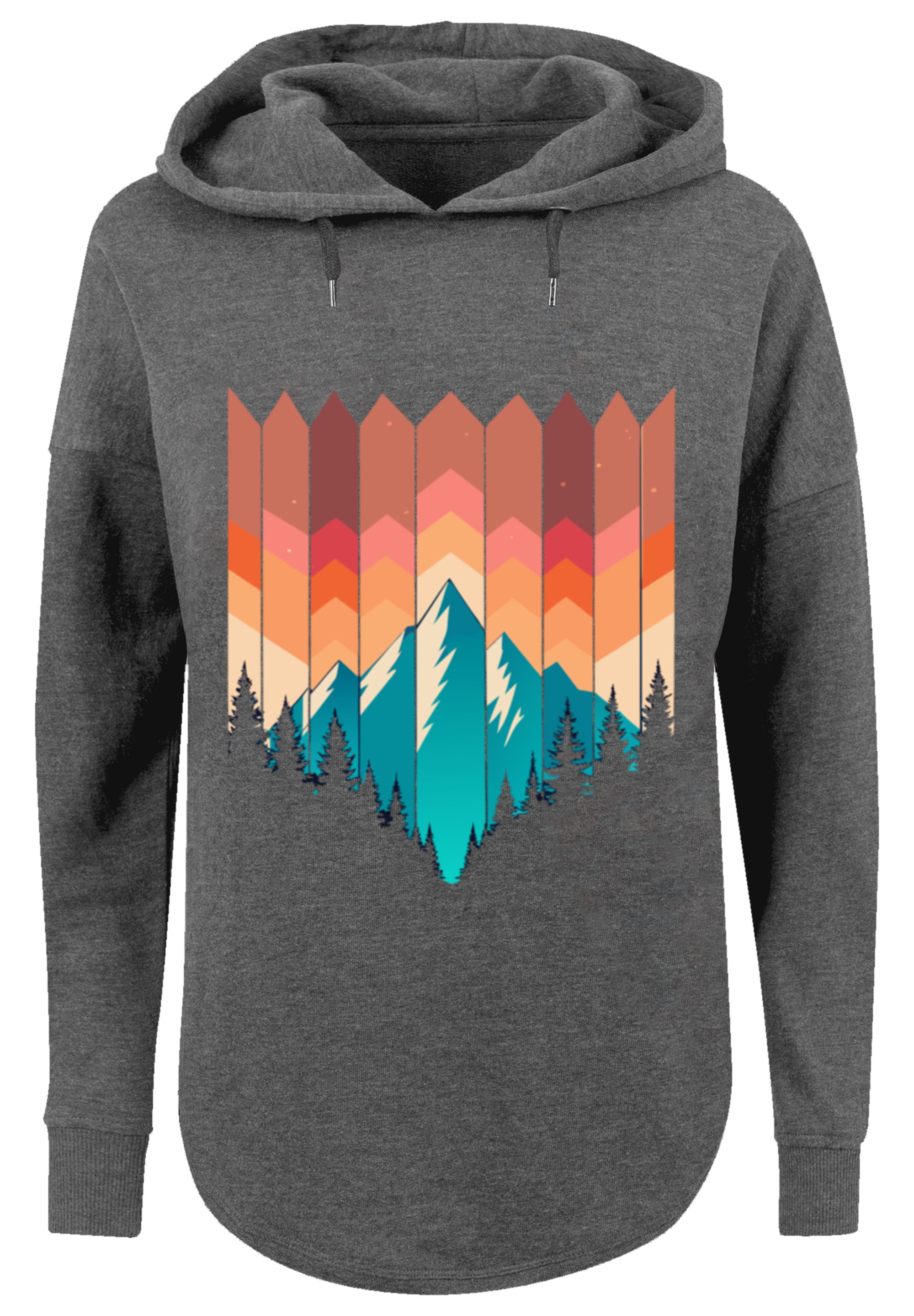 F4NT4STIC Kapuzenpullover »Berg Sonnenuntergang Geometrisch«, Premium Qualität
