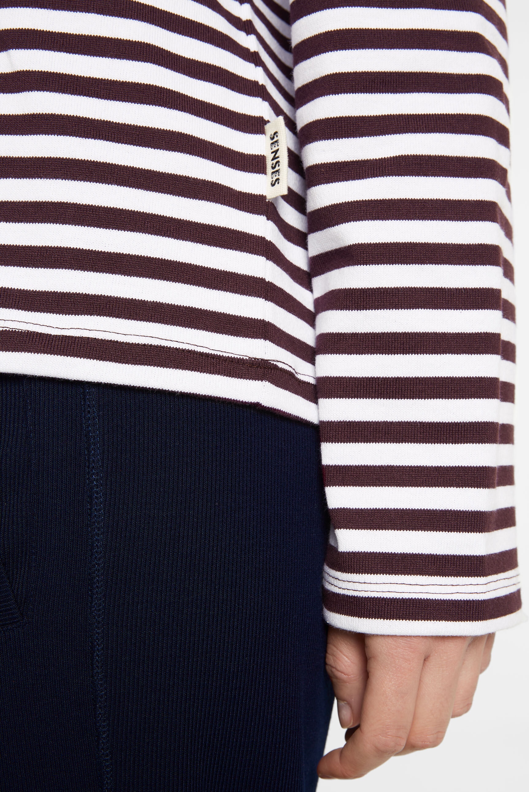 SENSES.THE LABEL Rundhalsshirt, aus Baumwolle