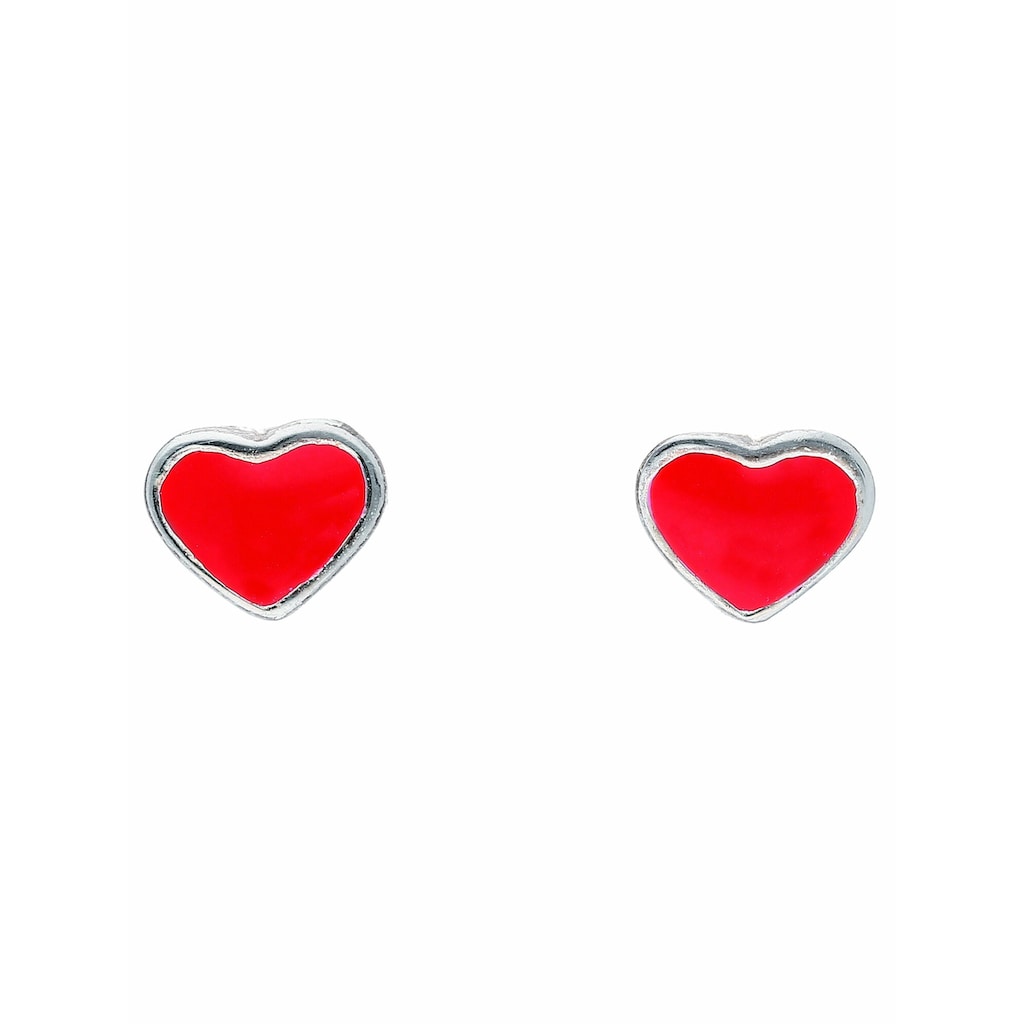 Paar Damen Herz« für Ohrstecker Silber Ohrhänger »925 Adelia´s Silberschmuck Ohrringe