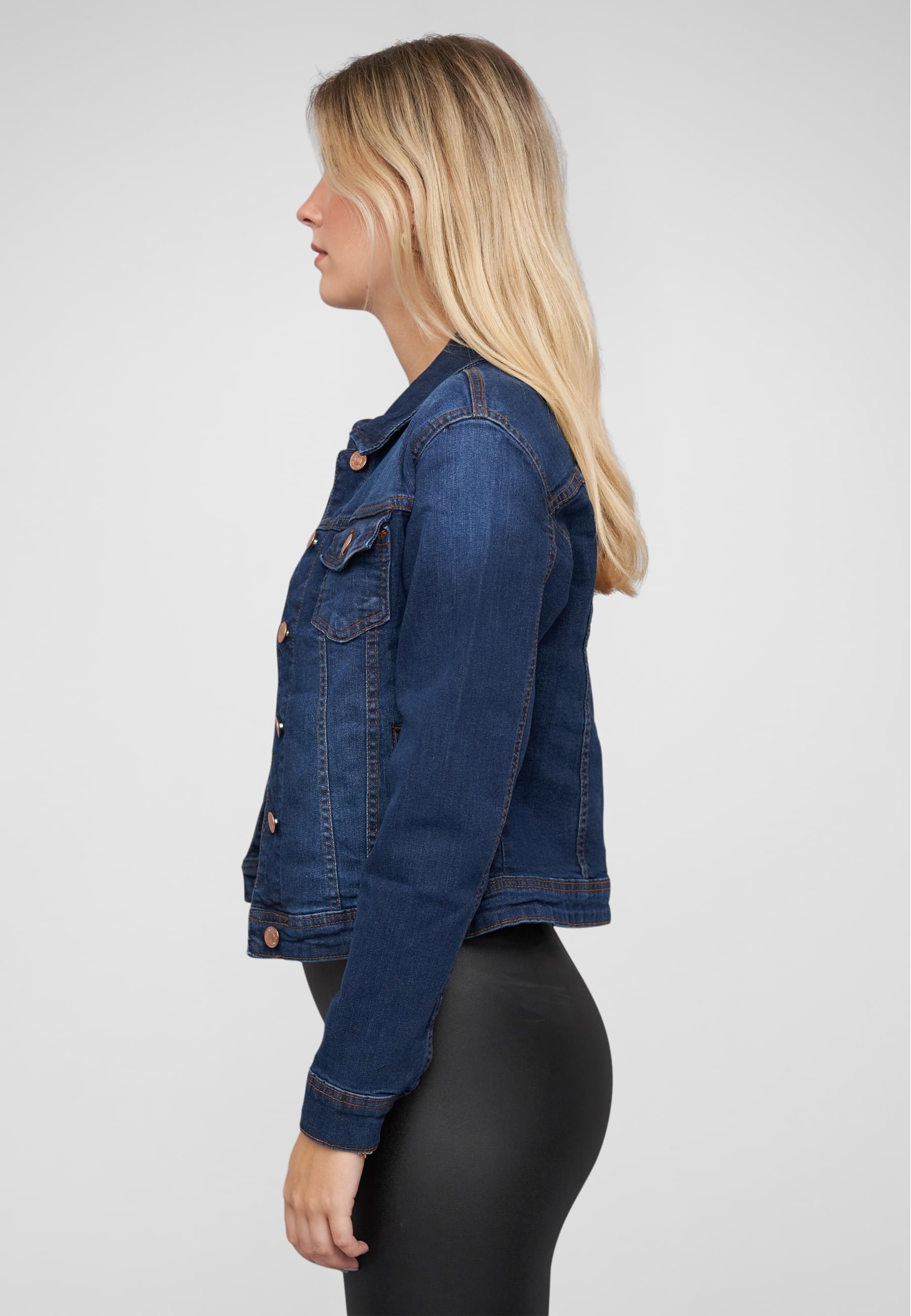 CLOUD 5IVE Jeansjacke »CLOUD 5IVE Damen Jeans Jacke« 1 Stk. tlg. ohne Kapuze