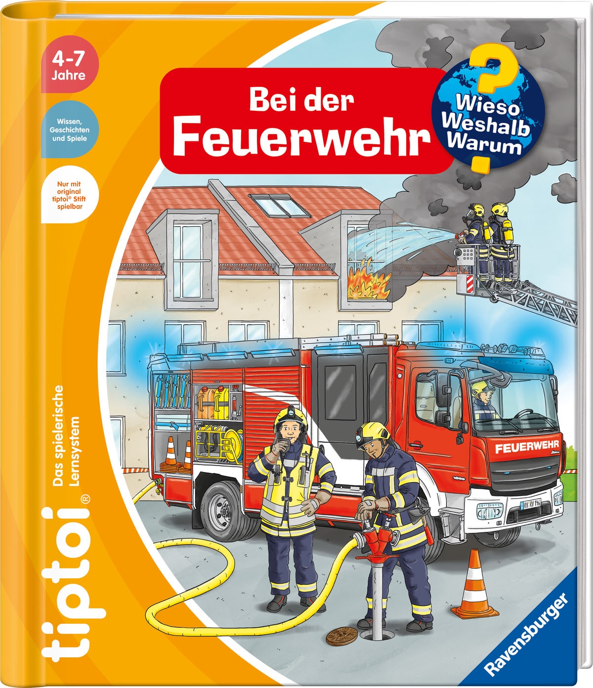 Ravensburger Buch "tiptoi Wieso? Weshalb? Warum? Bei der Feuerwehr", Made in Europe, FSC - schützt Wald - weltweit