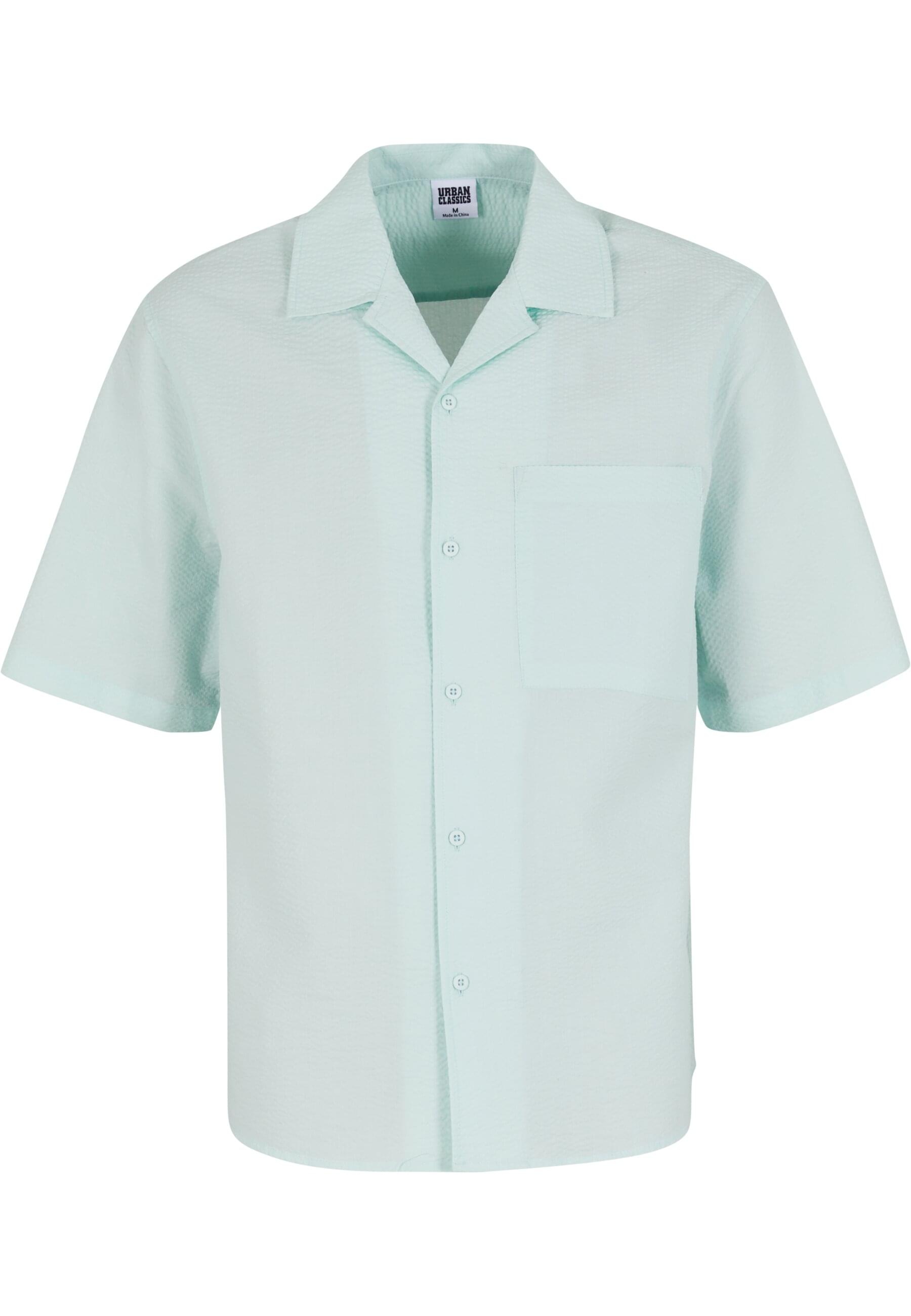 URBAN CLASSICS Langarmhemd "Urban Classics Herren Relaxed Seersucker Short günstig online kaufen